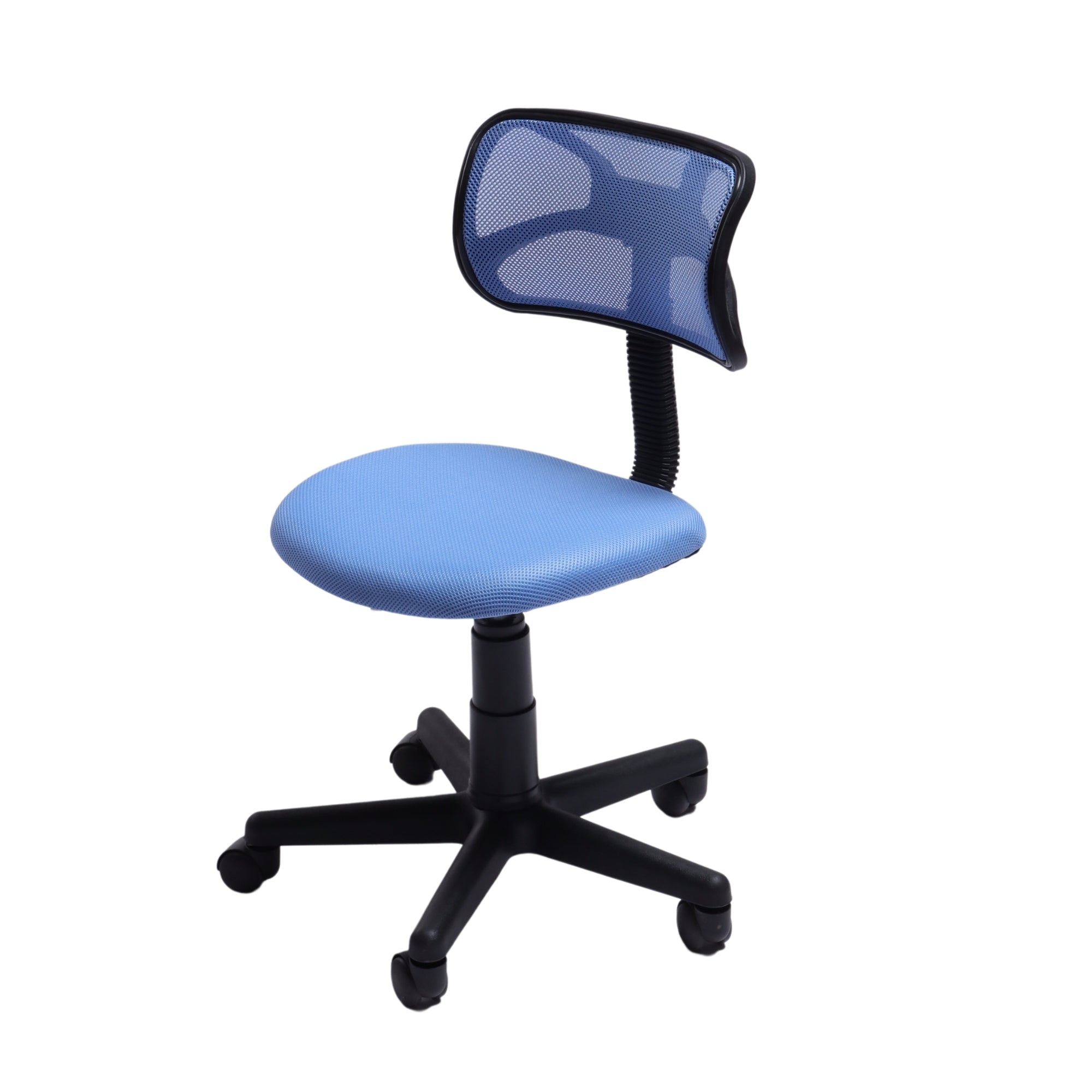 Homy Casa Roly Small Mesh Office Chair Compact Ergonomic Office Chair Study Room Home Office,Blue