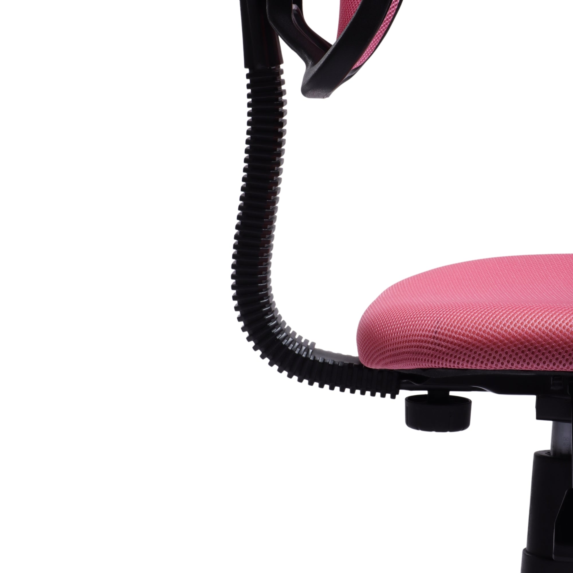 Homy Casa Roly Small Mesh Office Chair Compact Ergonomic Office Chair Study Room Home Office,Pink