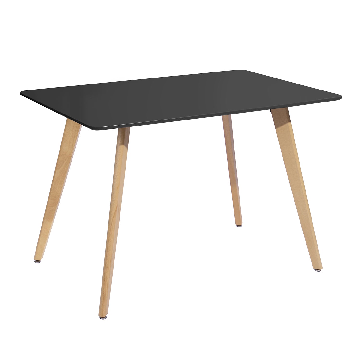 Homy Casa ROOKIE SQUARE LEG 110 BLACK A "43.3" Dining Table for Home and Workspace