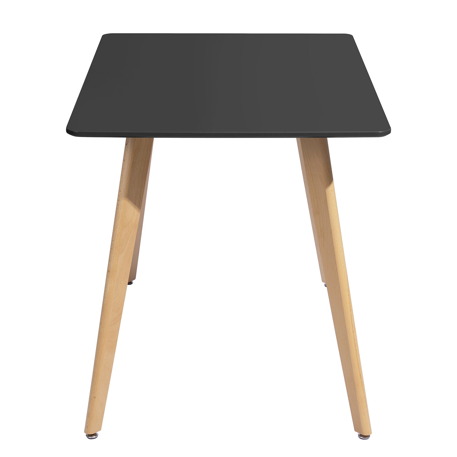 Homy Casa ROOKIE SQUARE LEG 110 BLACK A "43.3" Dining Table for Home and Workspace