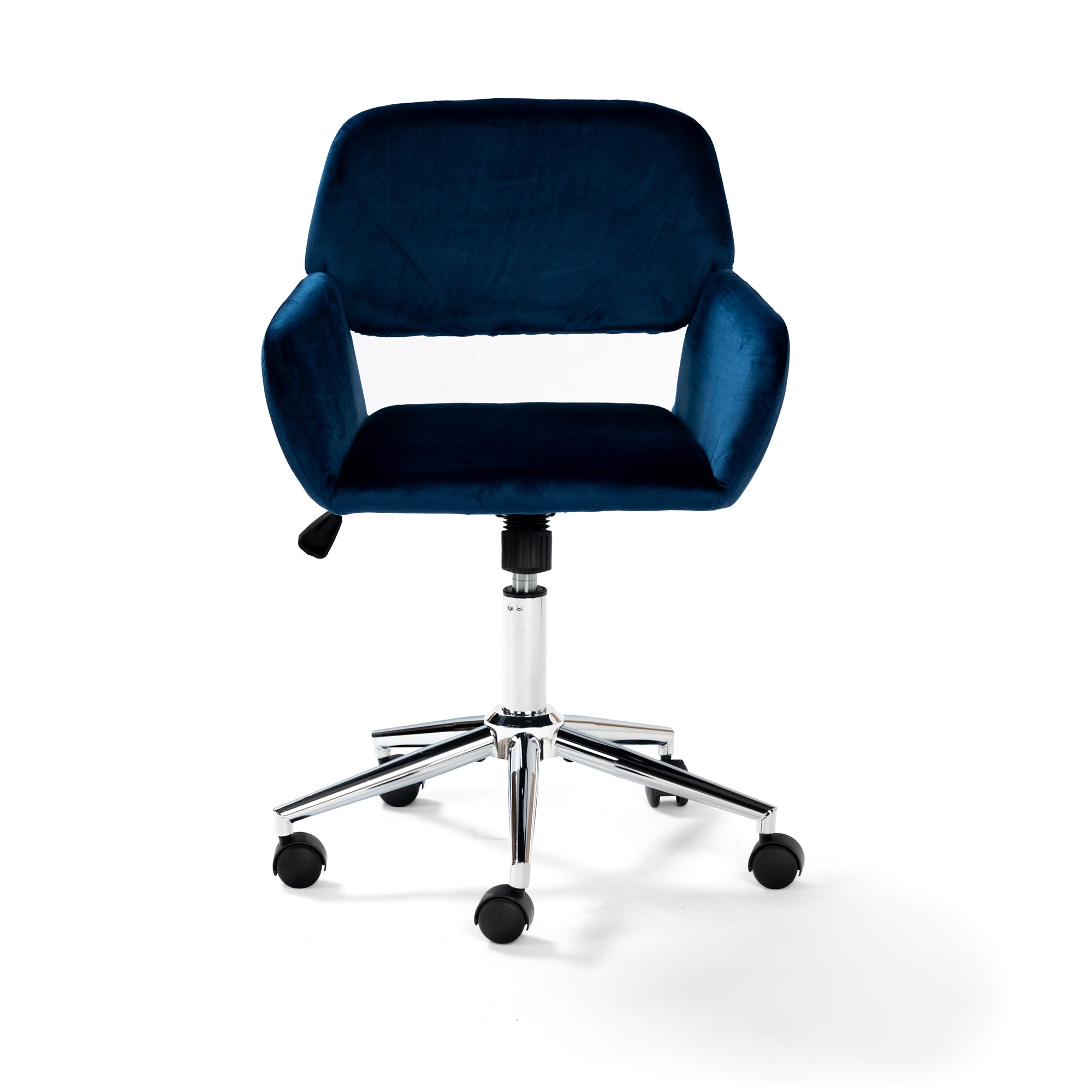 Ross Velvet Ergonomic Swivel Office Chair Height Adjustable with Wheels