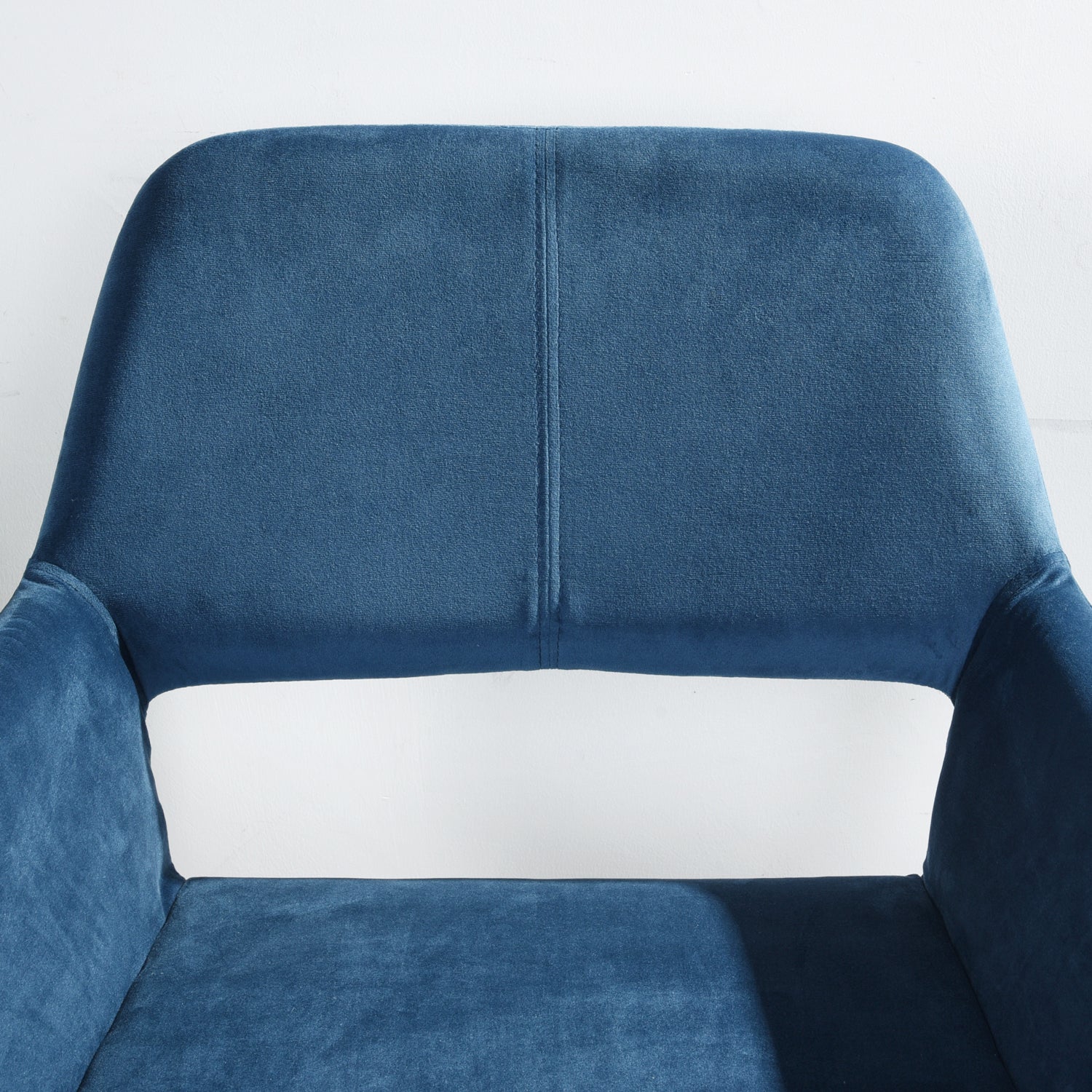 ROSS Velvet Swivel Desk Chair with Arms, Adjustable Height Task Chair on Wheels, Chrome Base, Blush Pink