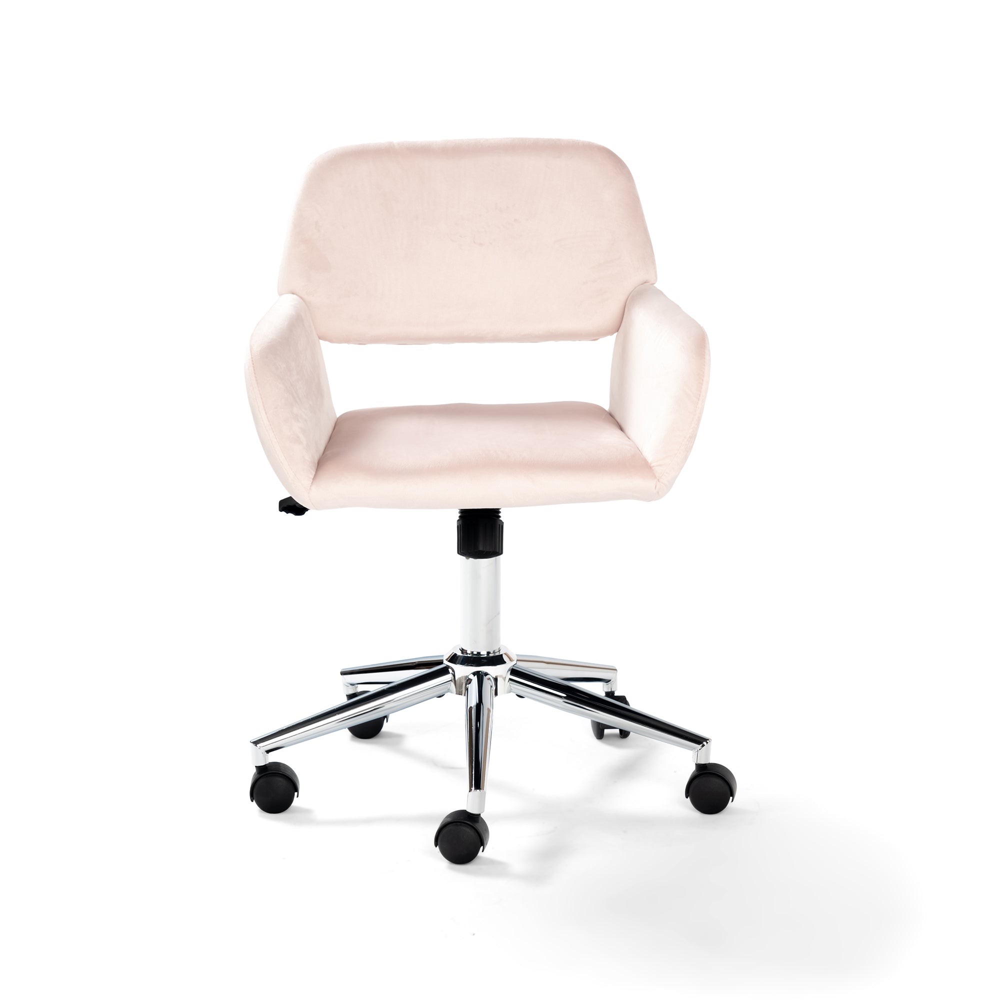 Ross Velvet Ergonomic Swivel Office Chair Height Adjustable with Wheels