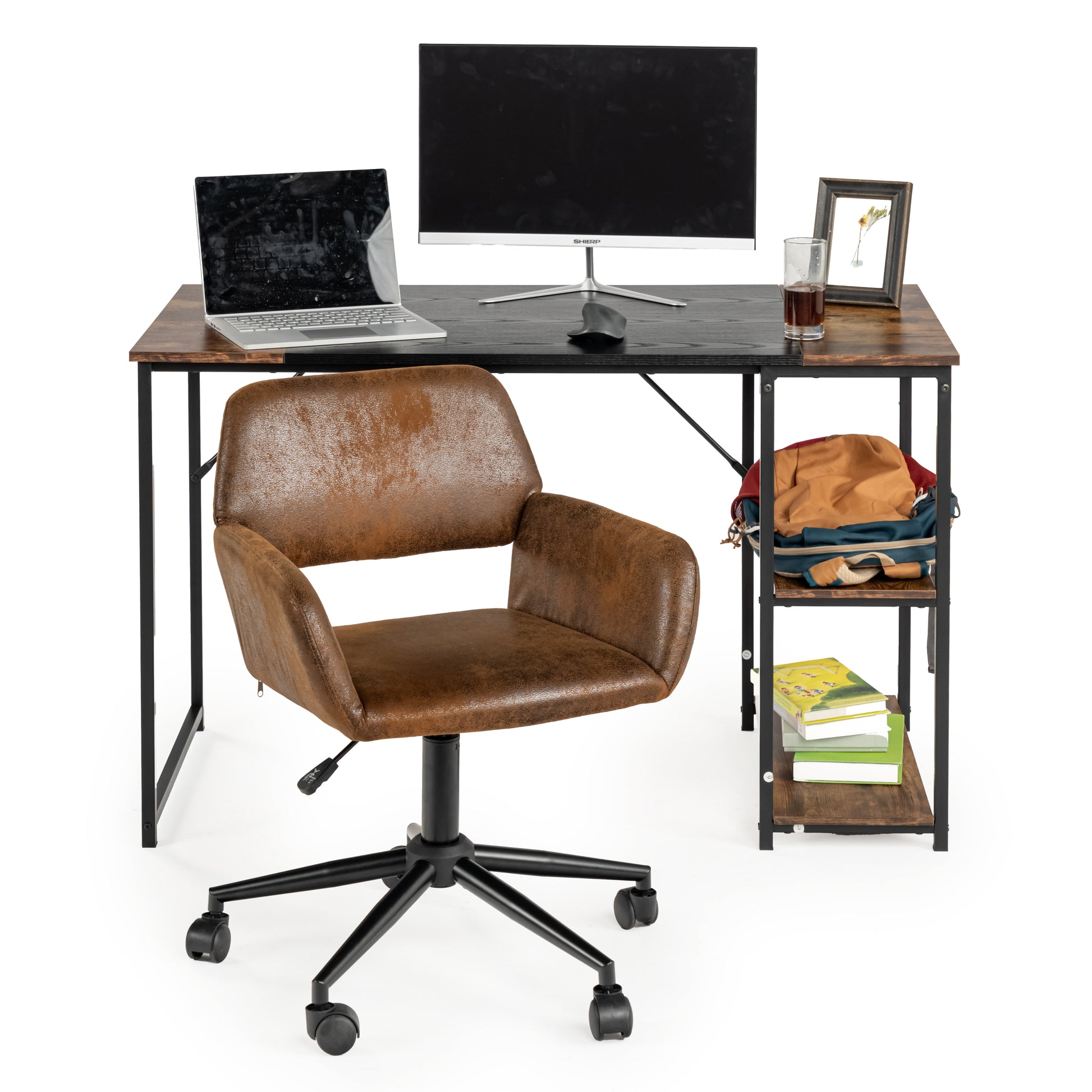 360 Degree Swivel Task Chair with Ergonomic Design, Height Adjustable For Living Room-Homy Casa - HomyCasa