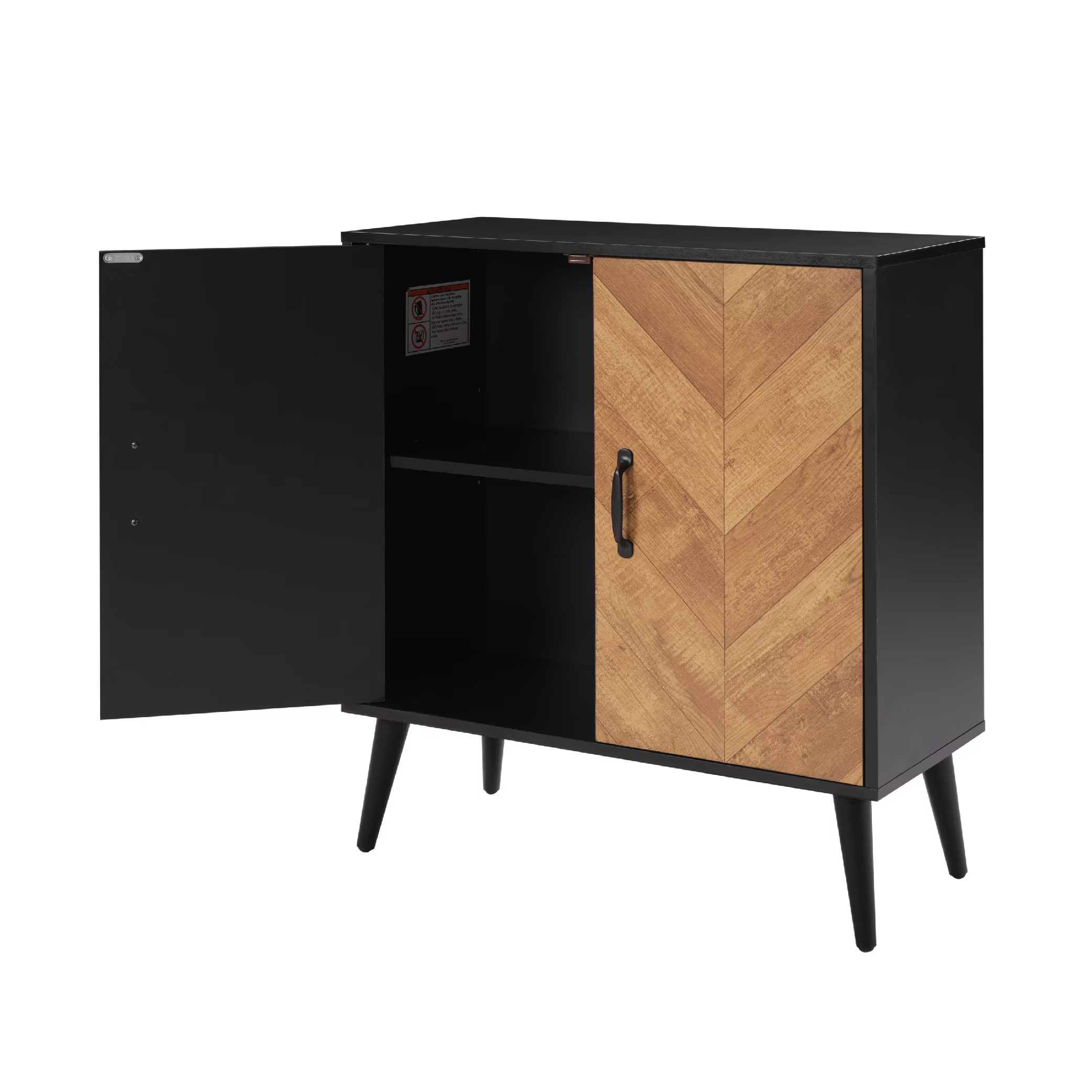 Salmon Modern Buffet Storage Cabinet