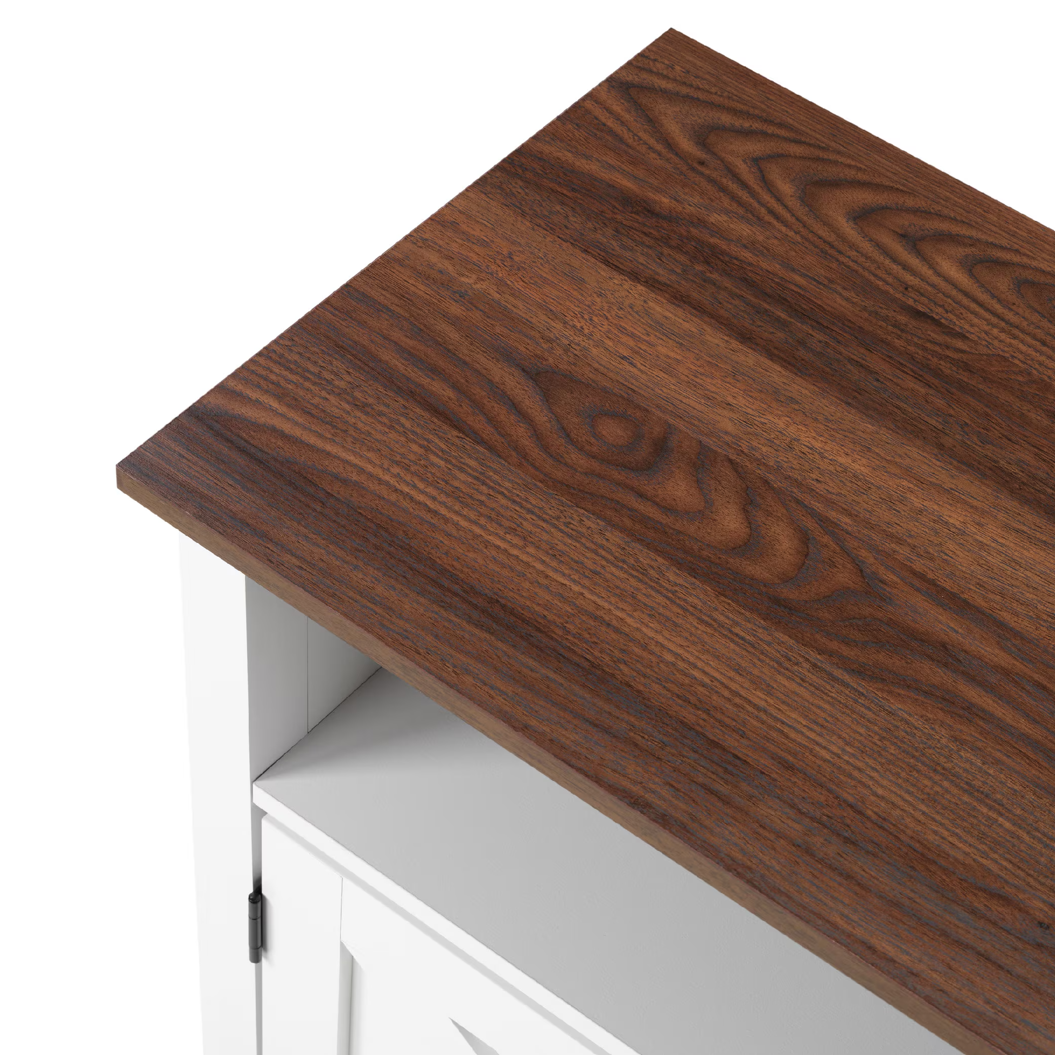 Trieste Modern Farmhouse TV Stand with Storage Cabinets