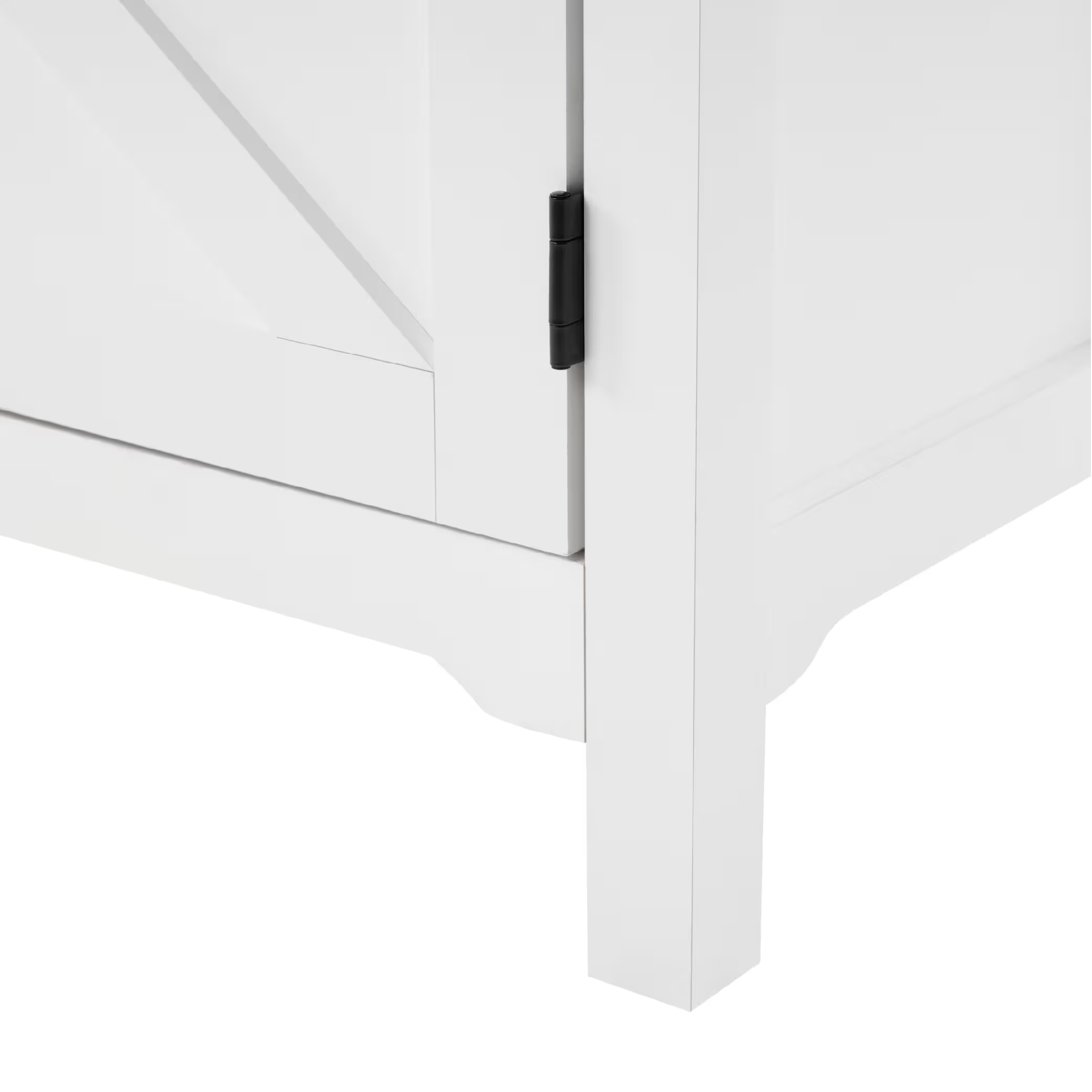 Trieste Modern Farmhouse TV Stand with Storage Cabinets