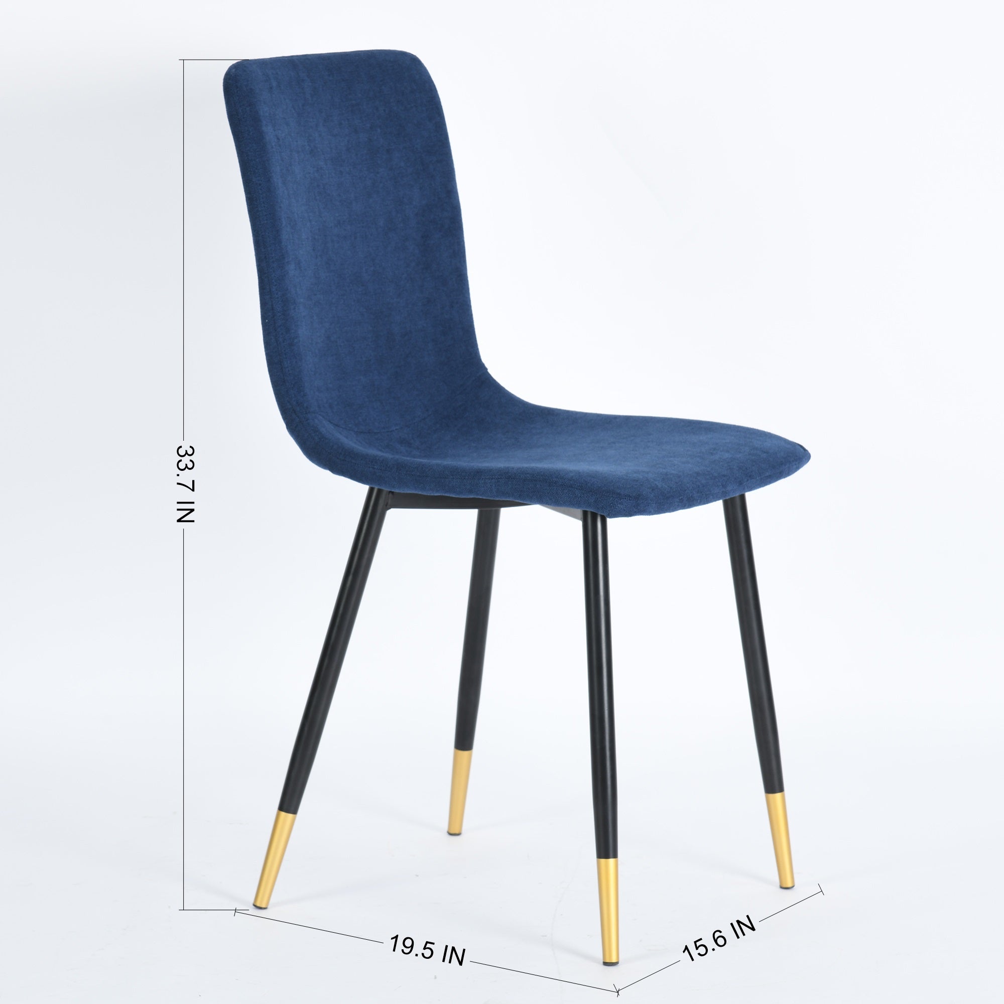Homy Casa Scargill 35" Modern Upholstered Dining Chair, Blue,Open Box