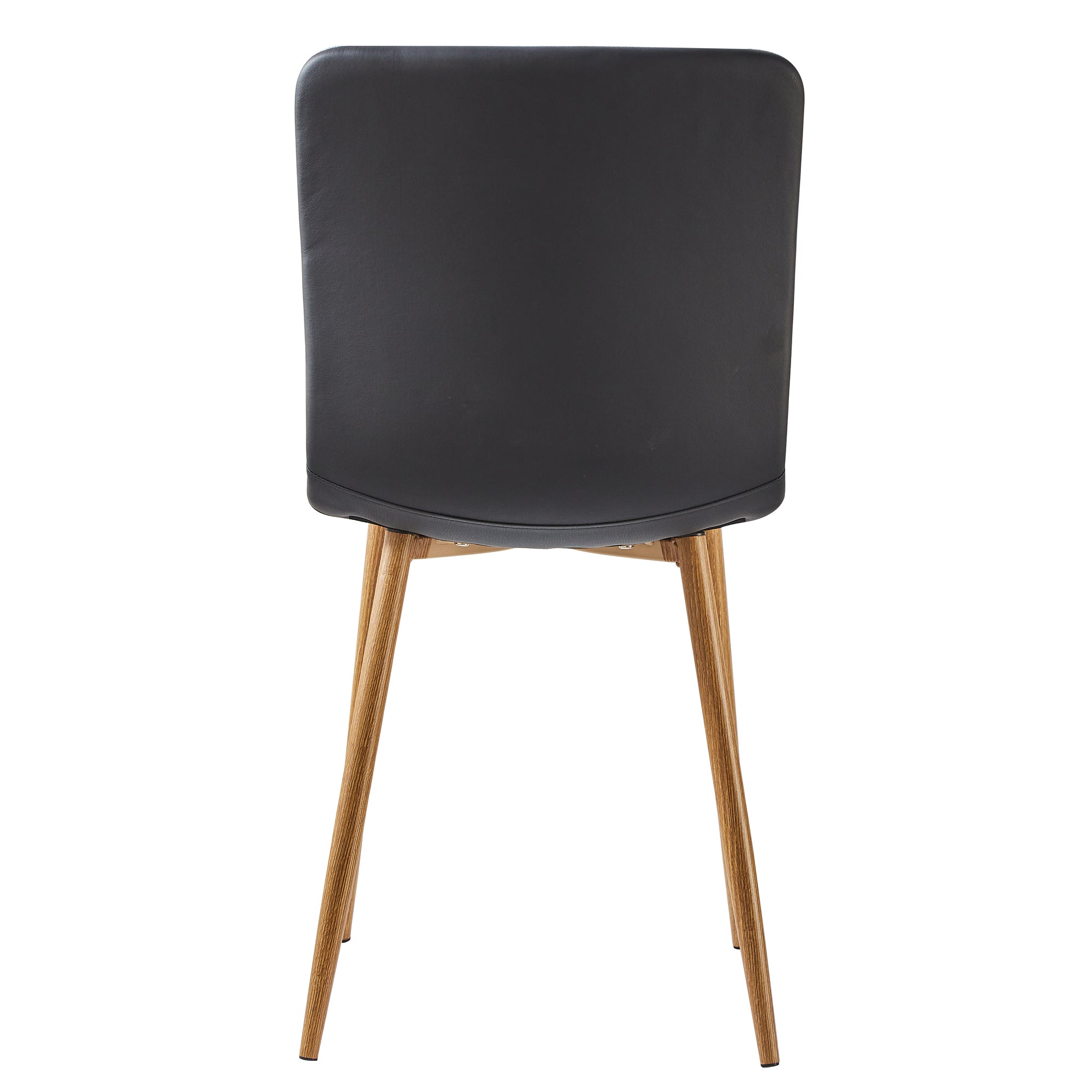 Homy Casa NIMBLE+SCARGILL 5PC Dining Set 70.9" Table with 4 SCARGILL Gray Fabric Dining Chairs, Black and Light Oak Finish Open Box