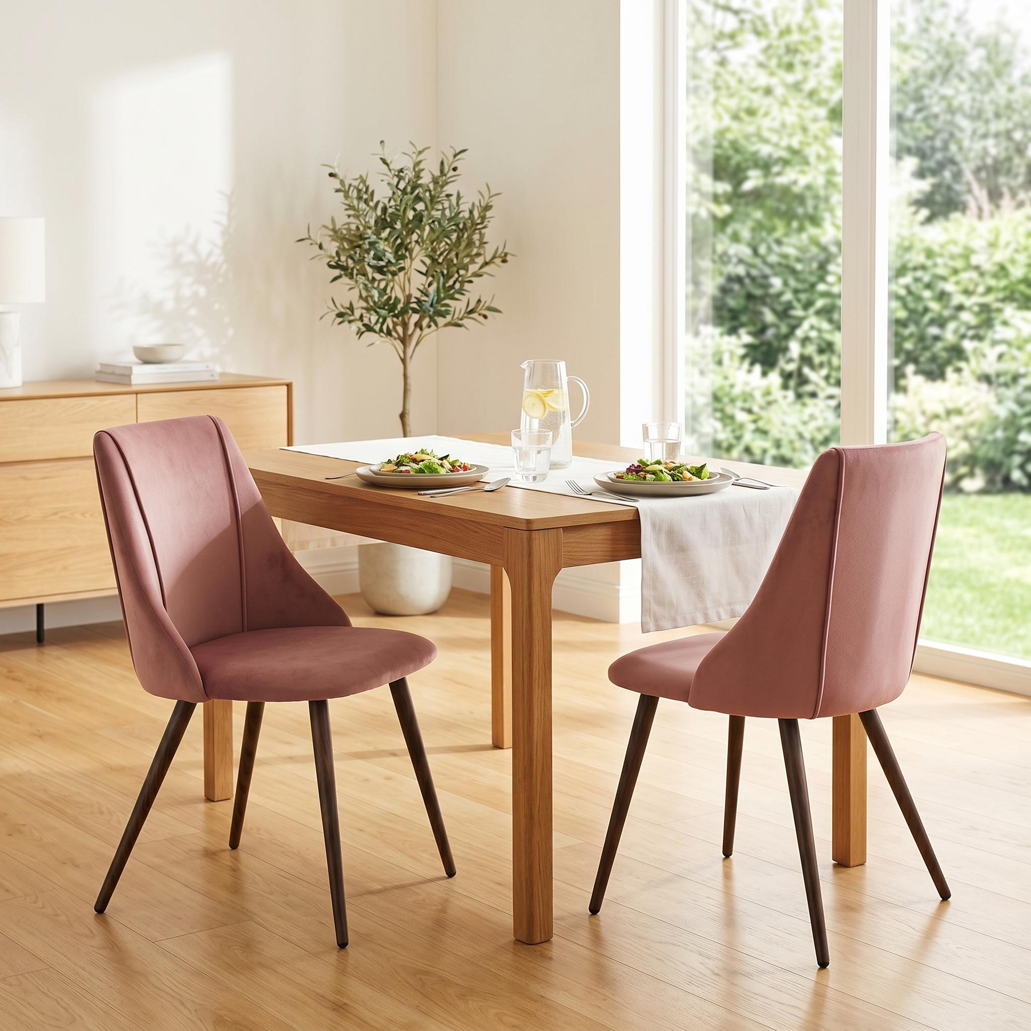 Homy Casa SMEG Titanium Dining Chair "20.67" x 19.49" x 32.68" Modern Upholstered Seating for Kitchen & Dining Room Open Box