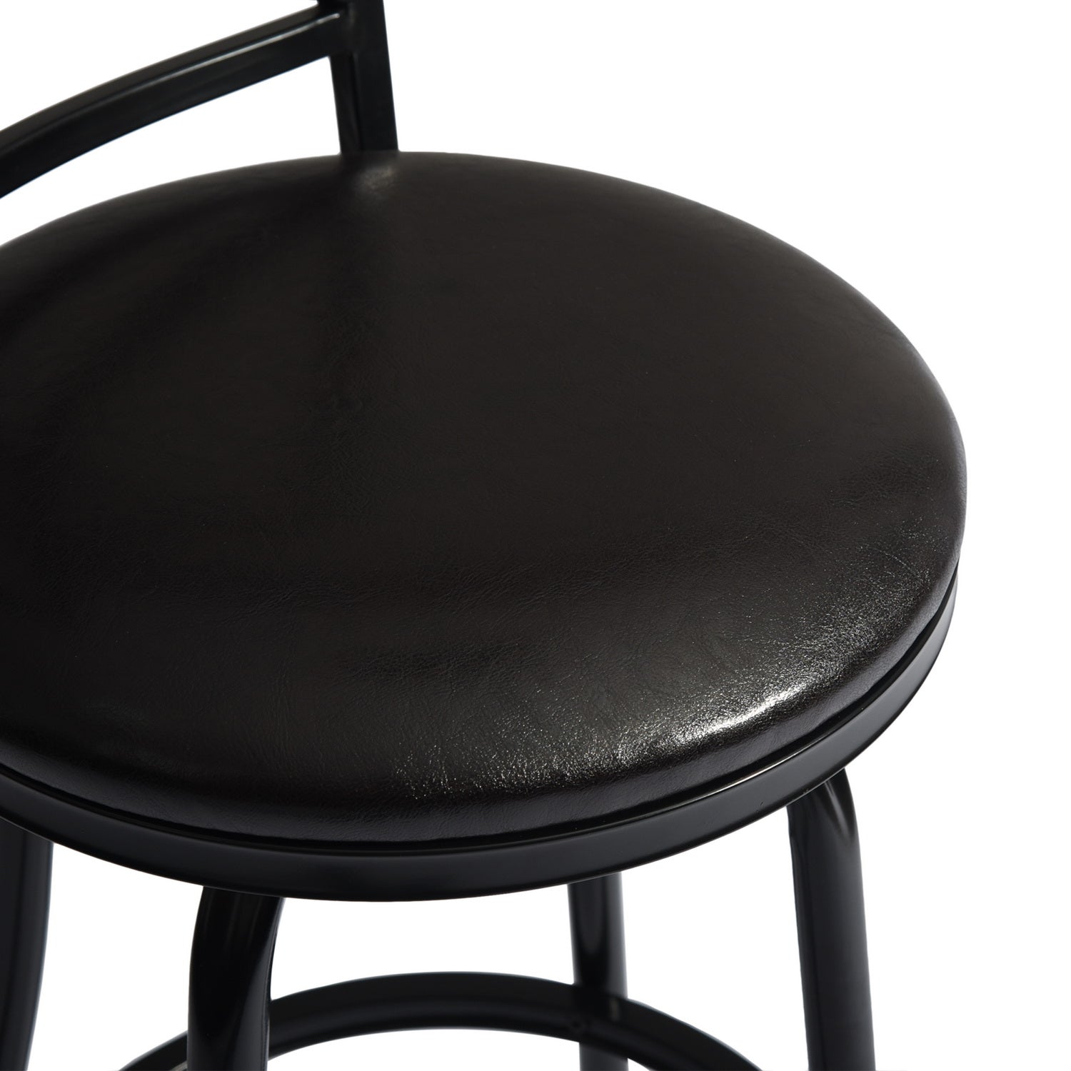 Homy Casa Spinach 42" Swivel Bar Stool, Black,Open Box