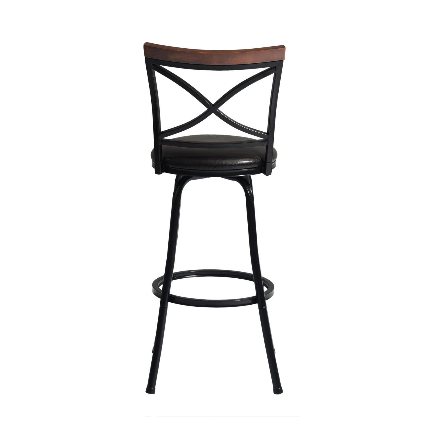 Homy Casa Spinach 42" Swivel Bar Stool, Black,Open Box