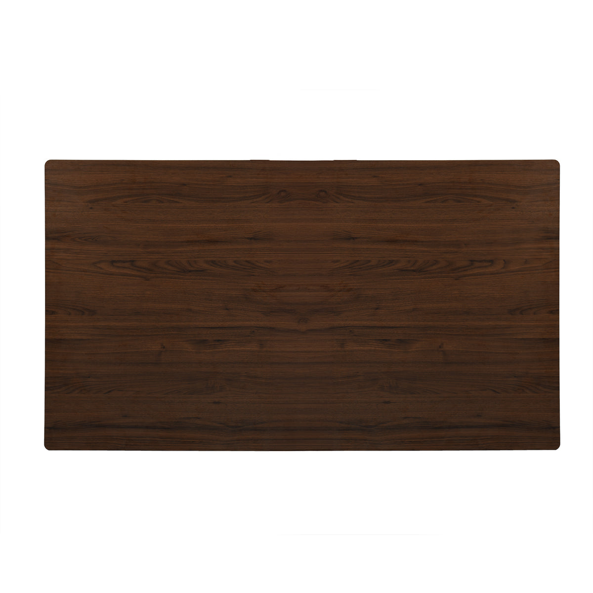 Homy Casa STAN+CHARLTON 5PC Dining Set 63" Brown Dining Table with 4 Charlton Suede Dining Chairs in Dark Brown Open Box