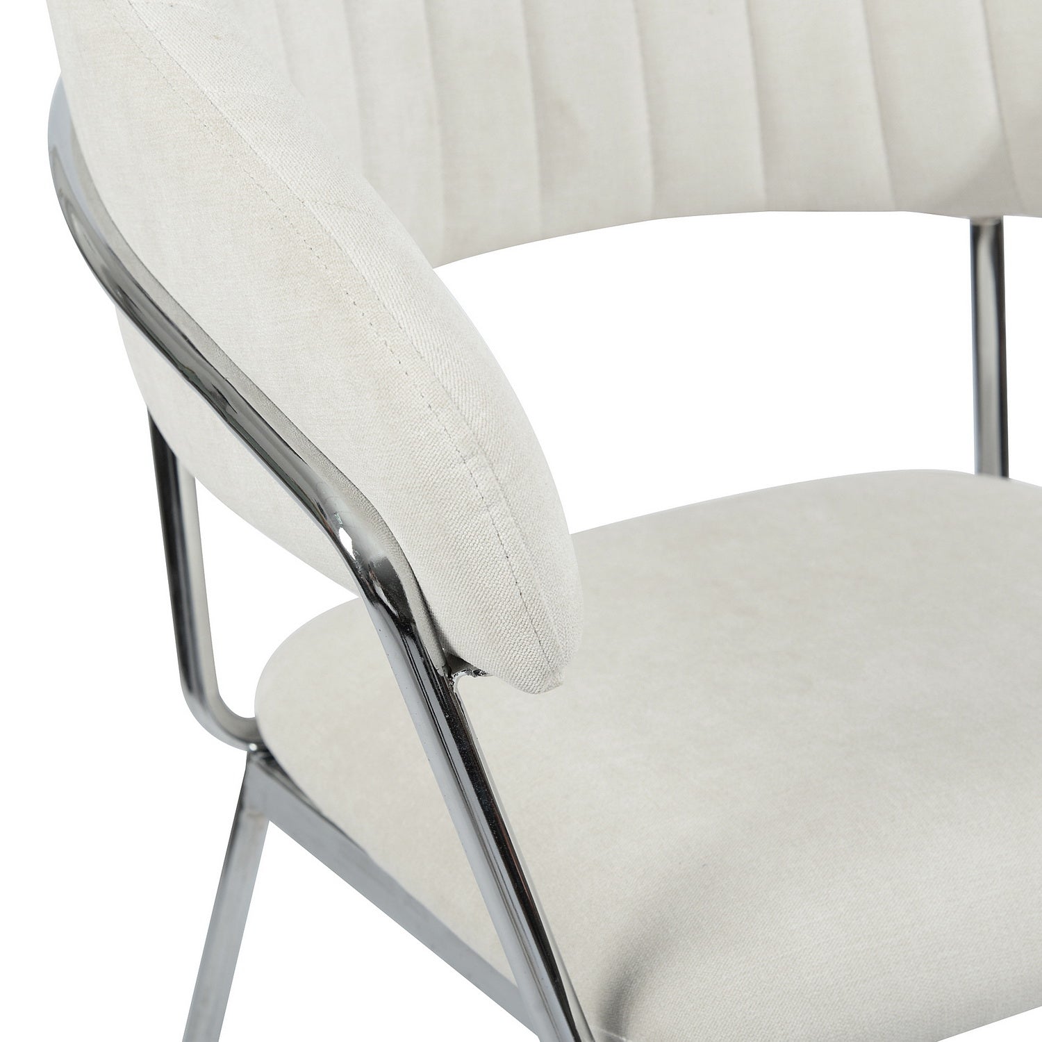 Homy Casa STOLZ HIGH BAR BEIGE 2 PCS Bar Stool for Home and Workspace Open Box