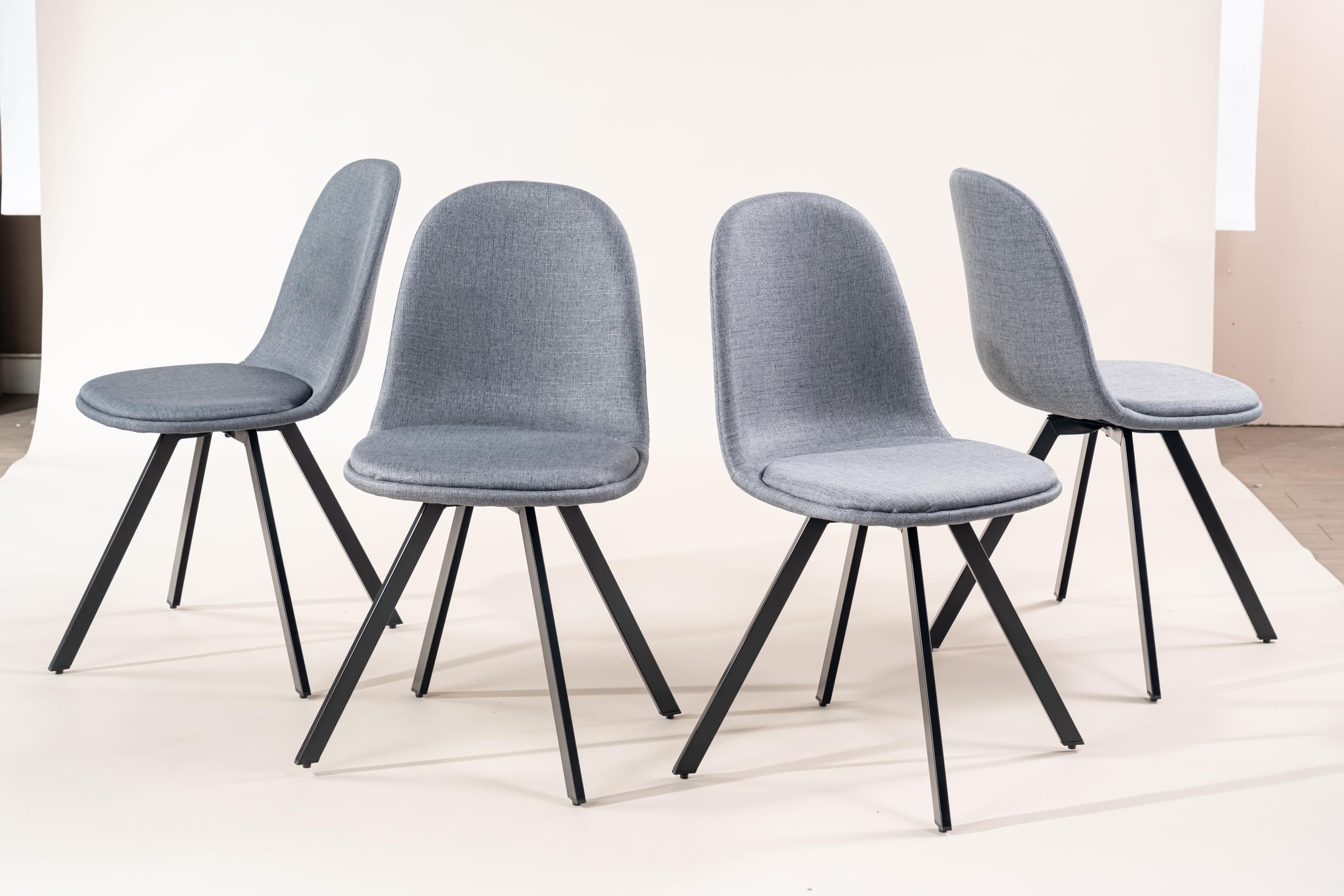 Sunflower Swivel Dining Chairs Set of 4, Modern & Ergonomic