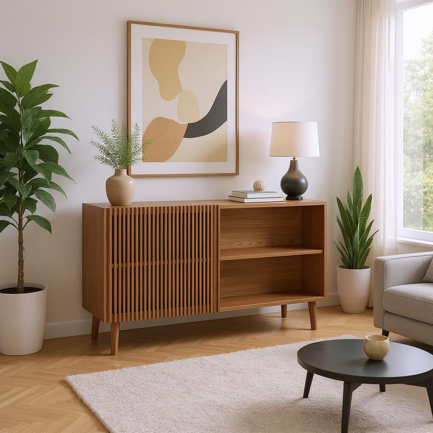 Sapporo Wooden Sideboard Storage Cabinet