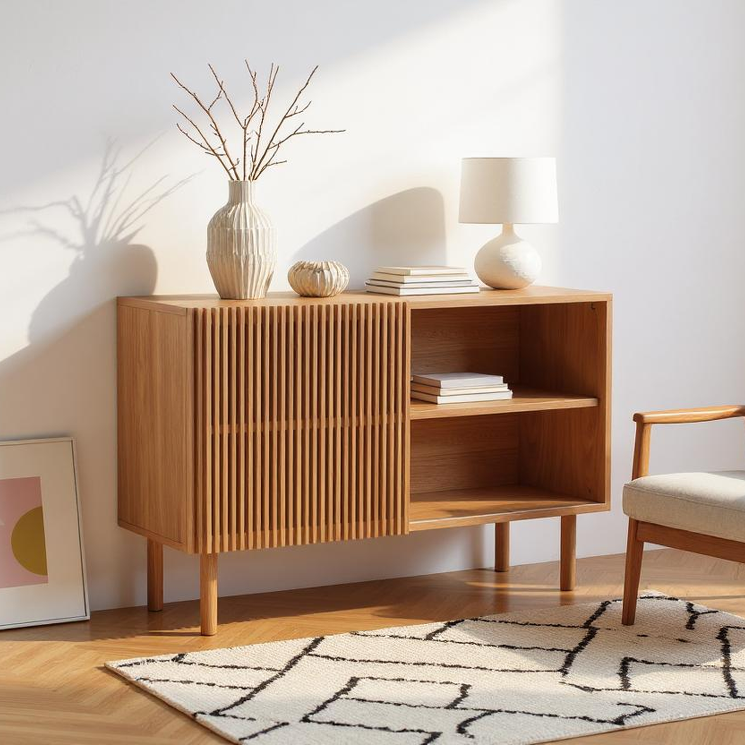 Sapporo Wooden Sideboard Storage Cabinet
