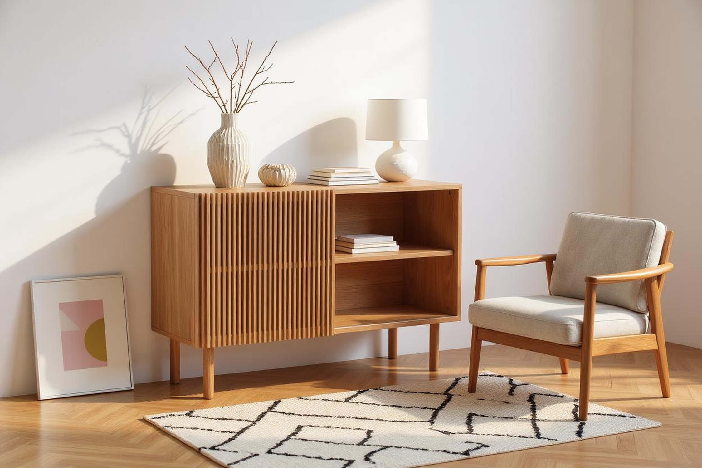 Sapporo Wooden Sideboard Storage Cabinet
