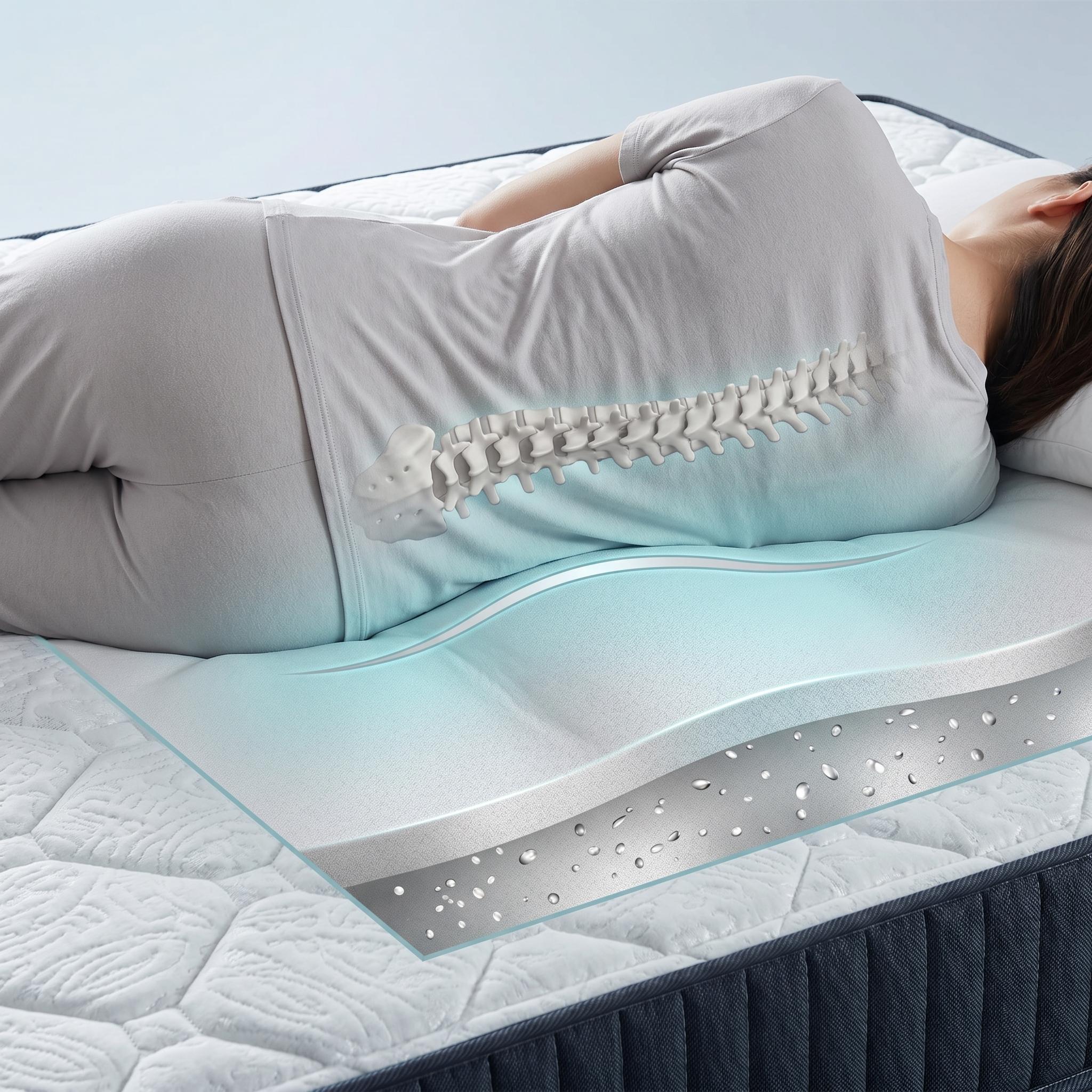 Seraphina 10" Full Size Hybrid Mattress with Gel Memory Foam and Pocket Coils
