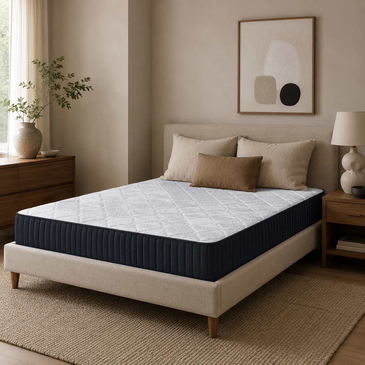 Seraphina 10" Full Size Hybrid Mattress with Gel Memory Foam and Pocket Coils