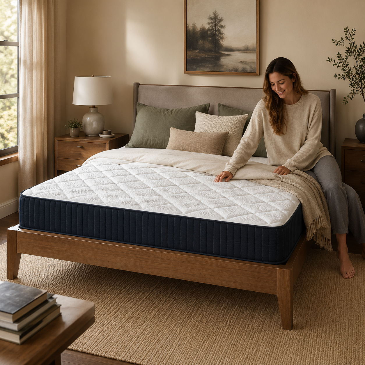 Seraphina 10" Full Size Hybrid Mattress with Gel Memory Foam and Pocket Coils