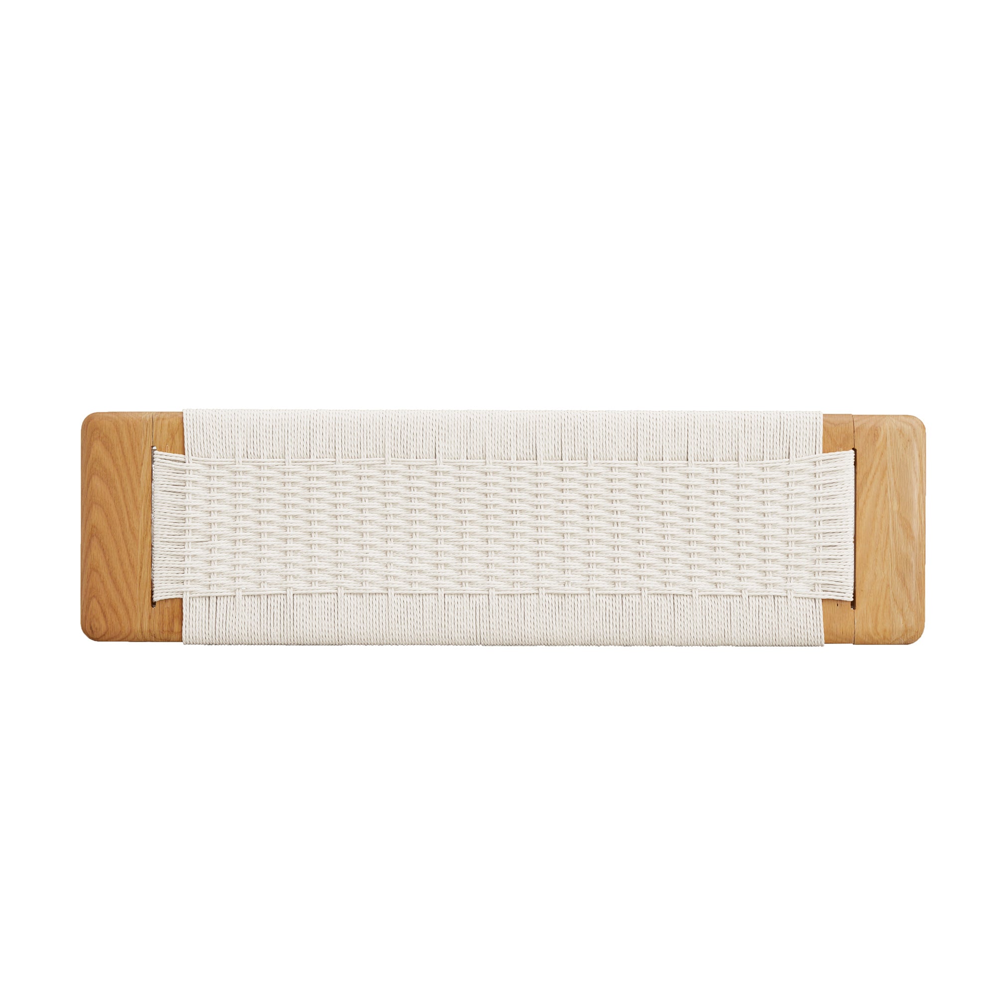 Shasta 31.5" Solid Wood Accent Bench with Woven Cane Seat