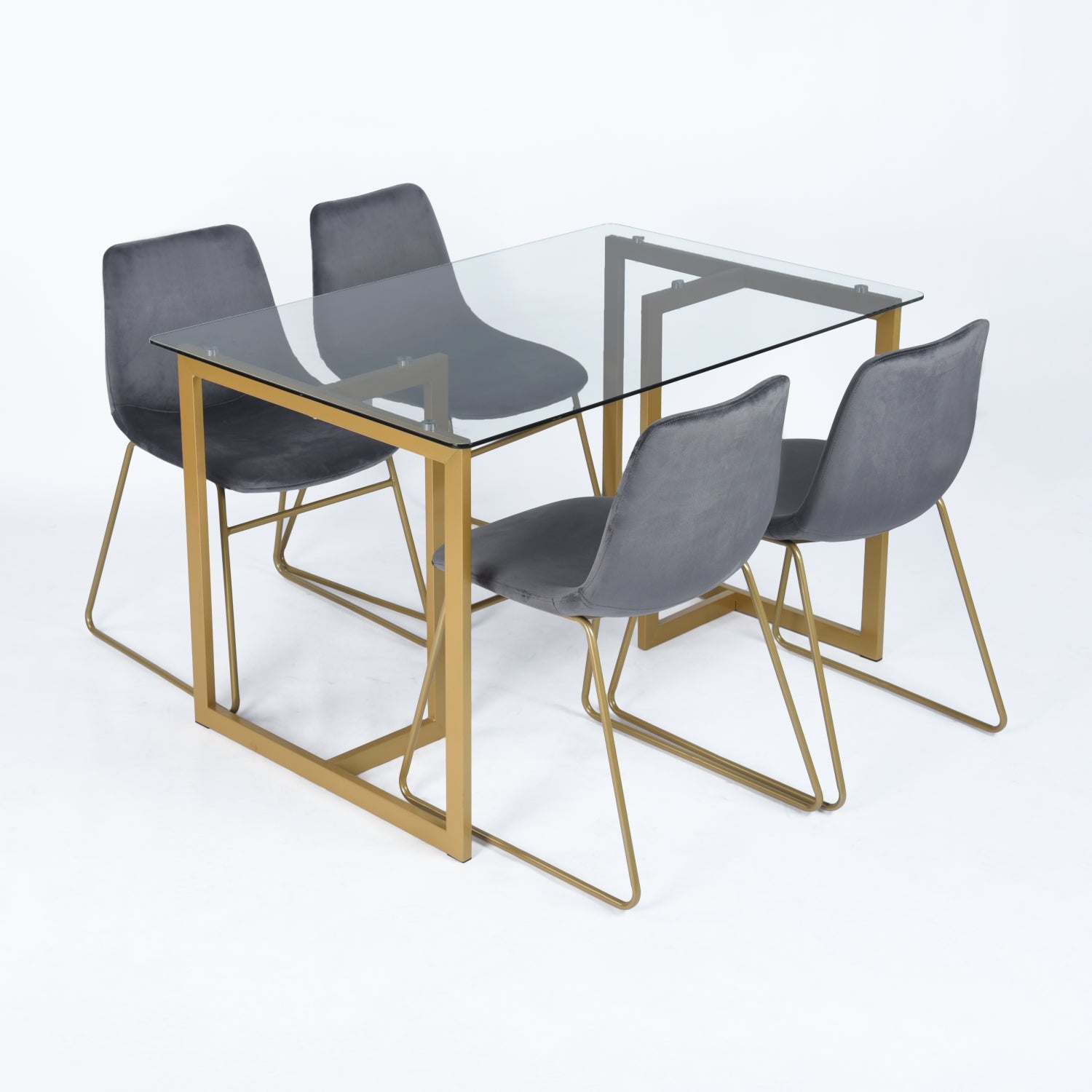 Batassel Velvet Upholstery Dining Chair Set of 2
