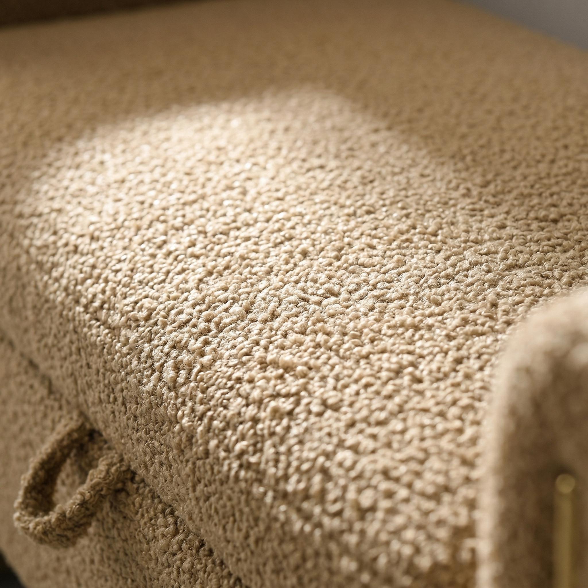 Solvik Teddy Upholstered Storage Ottoman Bench with Arms