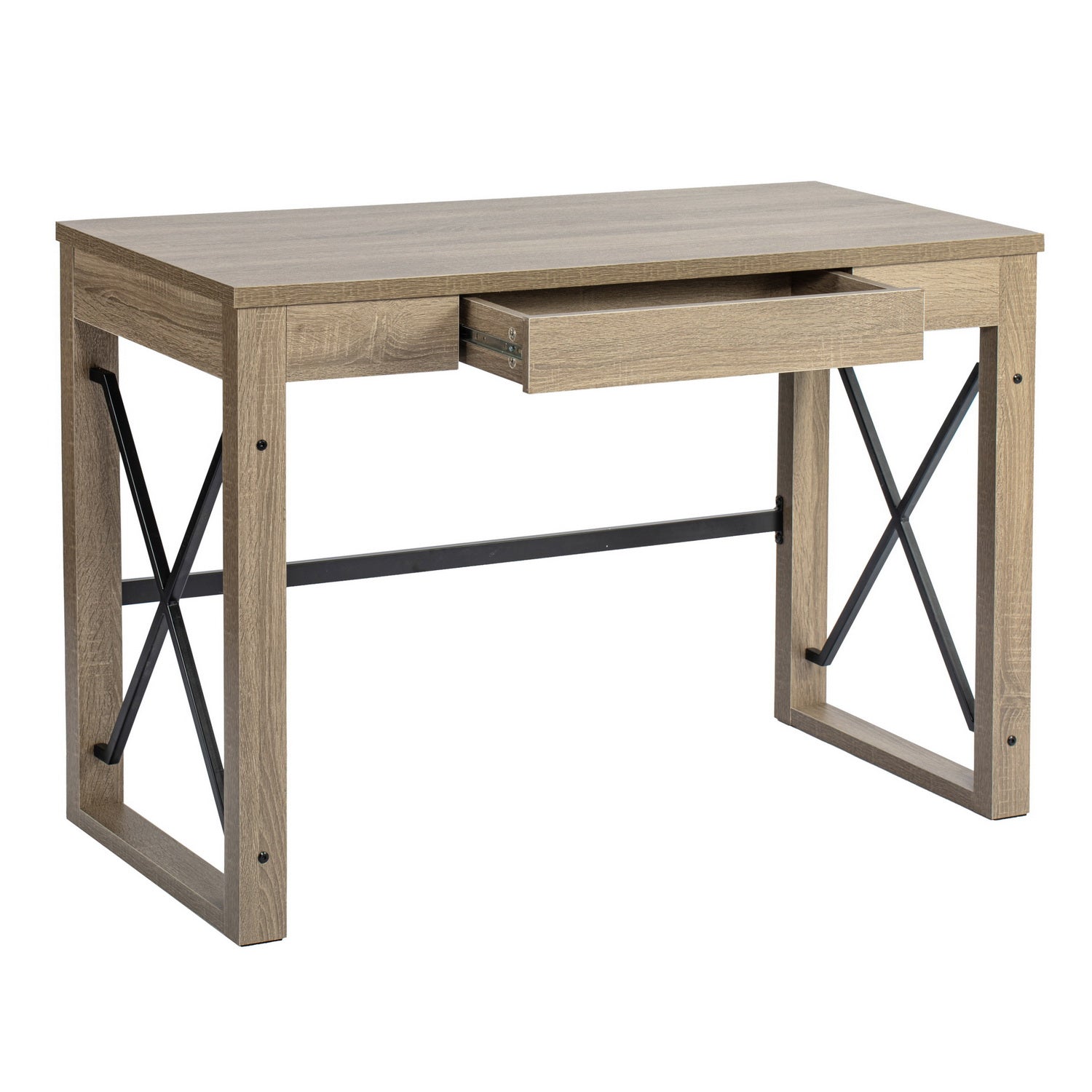 Homy Casa TULIPS A 44“ Computer Desk Modern Office Workspace Table Open Box