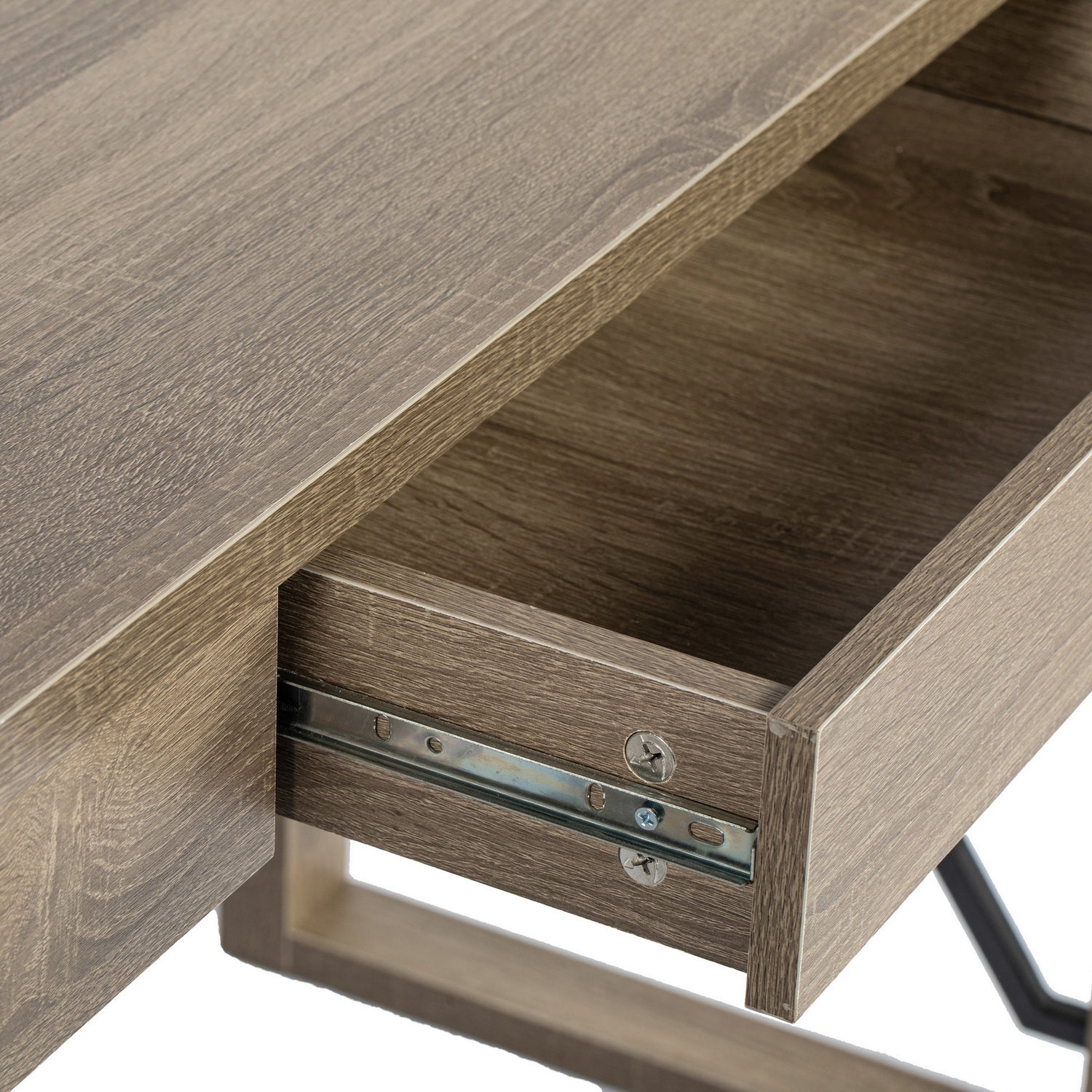 Homy Casa TULIPS A 44“ Computer Desk Modern Office Workspace Table Open Box