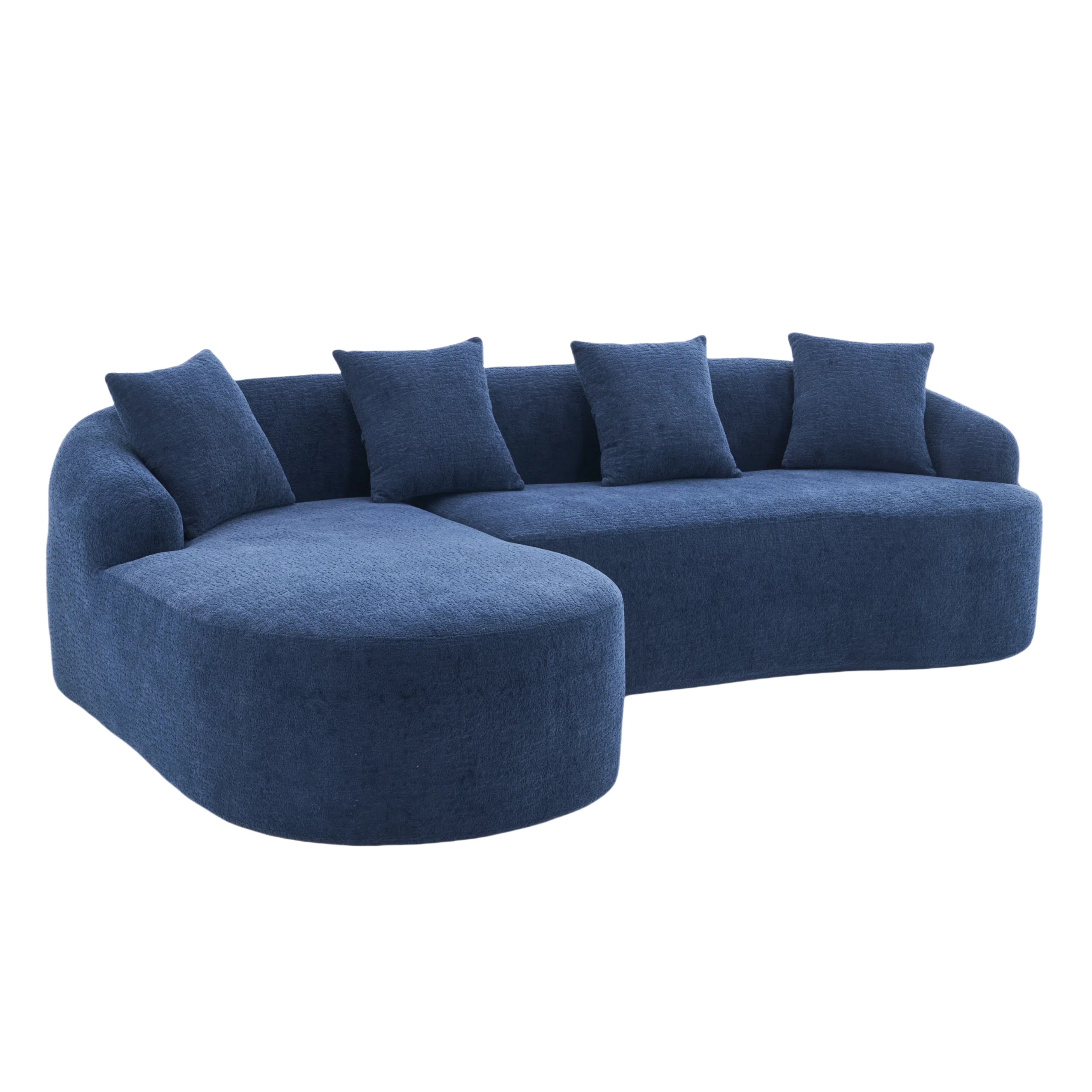 Tacoma L-Shape Sectional Sofa with Curved Chaise