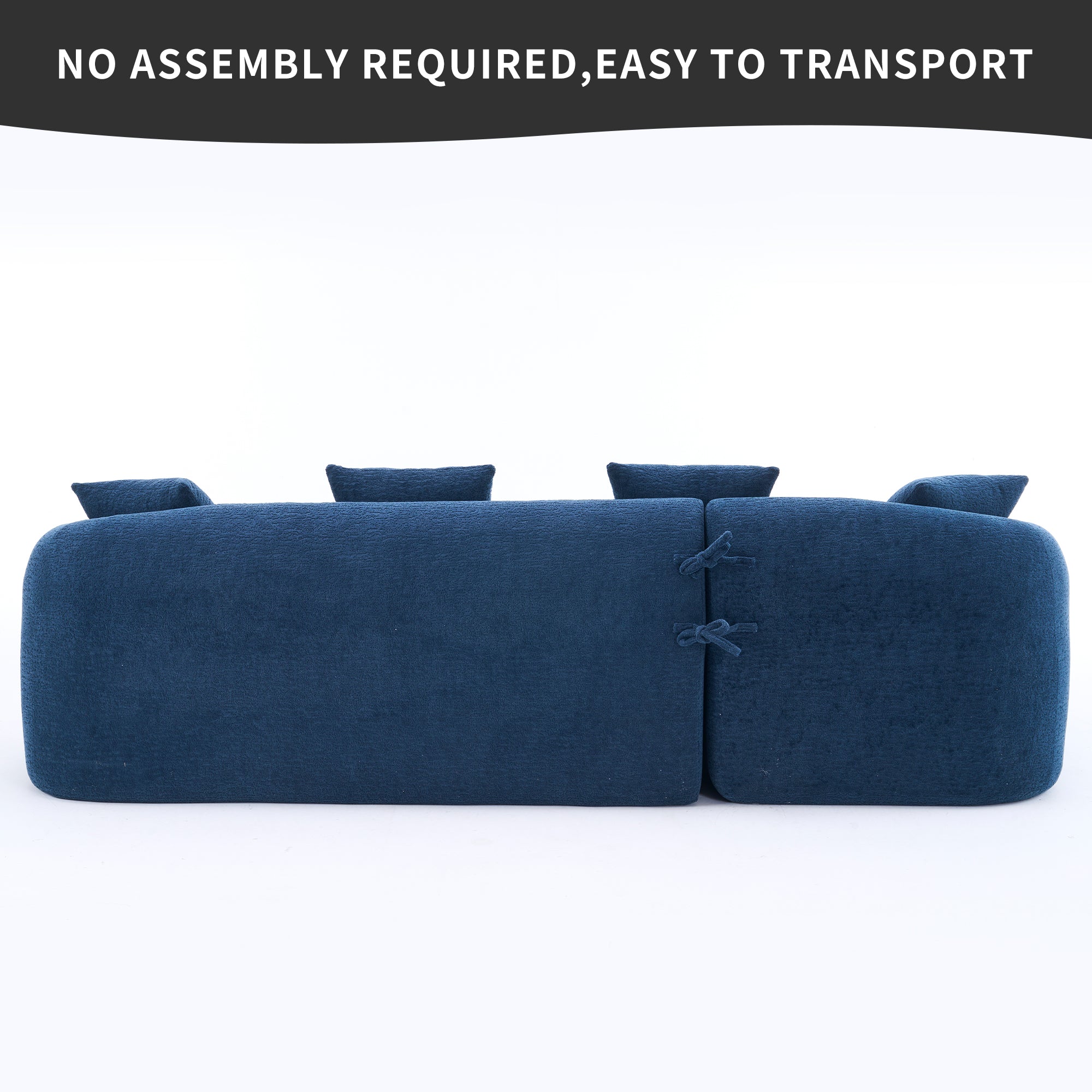 Tacoma L-Shape Sectional Sofa with Curved Chaise