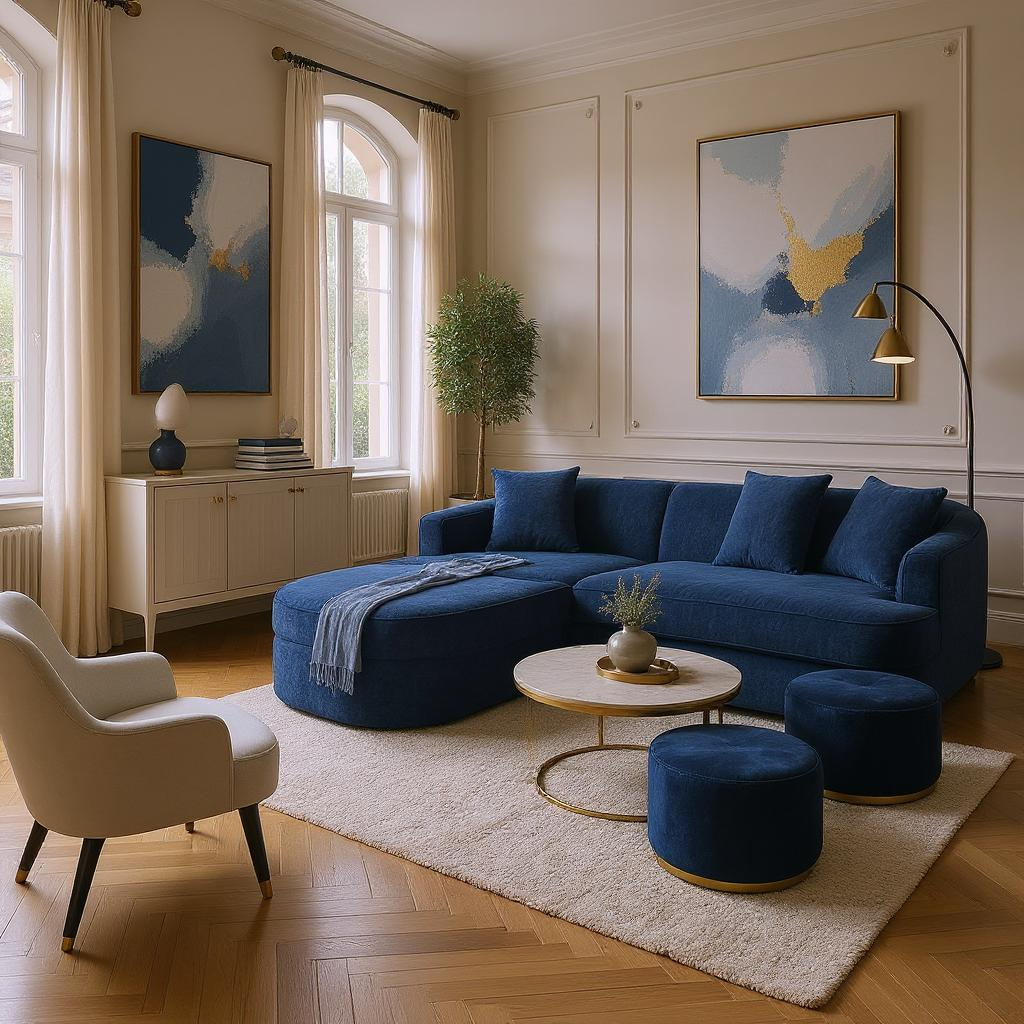 Tacoma L-Shape Sectional Sofa with Curved Chaise