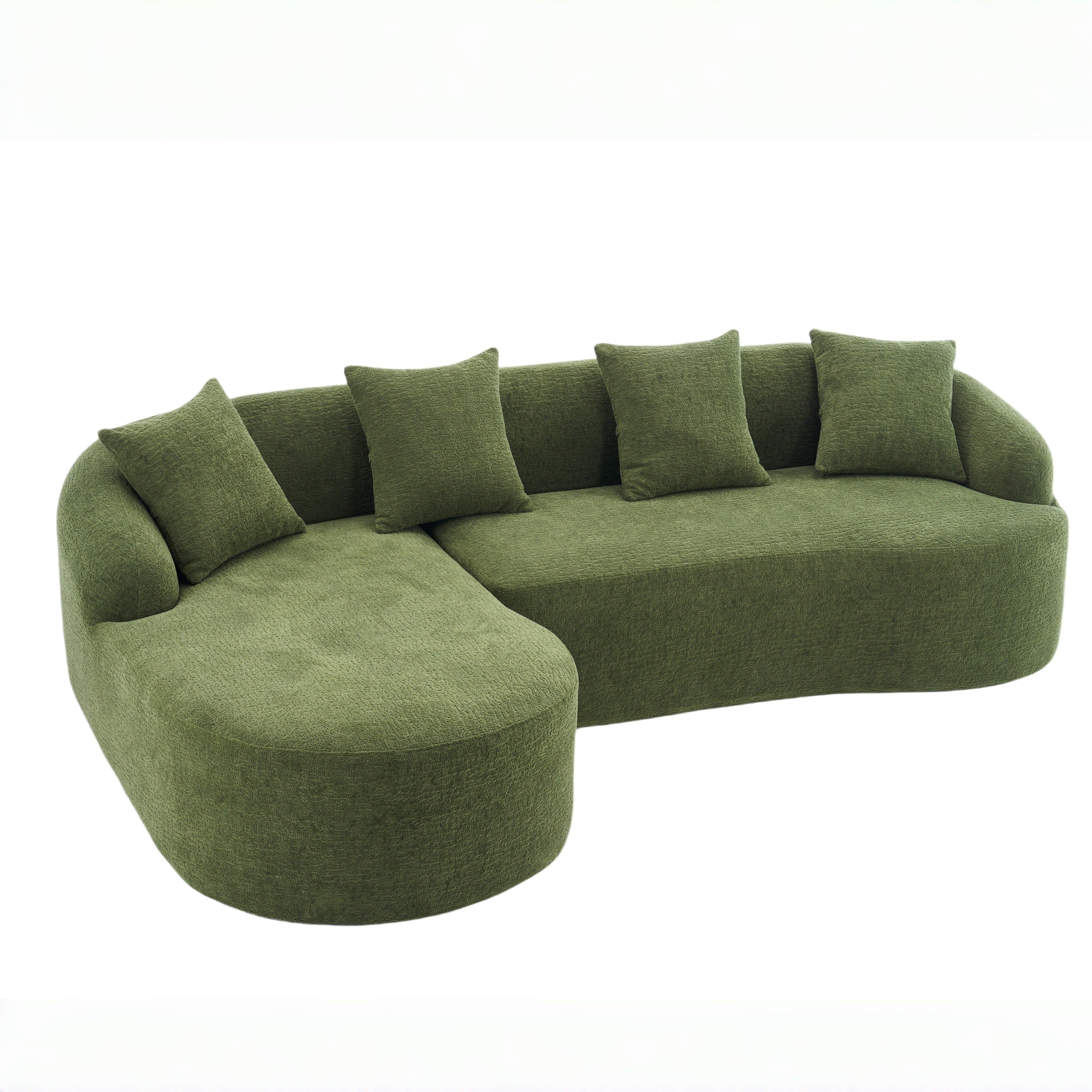 Tacoma L-Shape Sectional Sofa with Curved Chaise