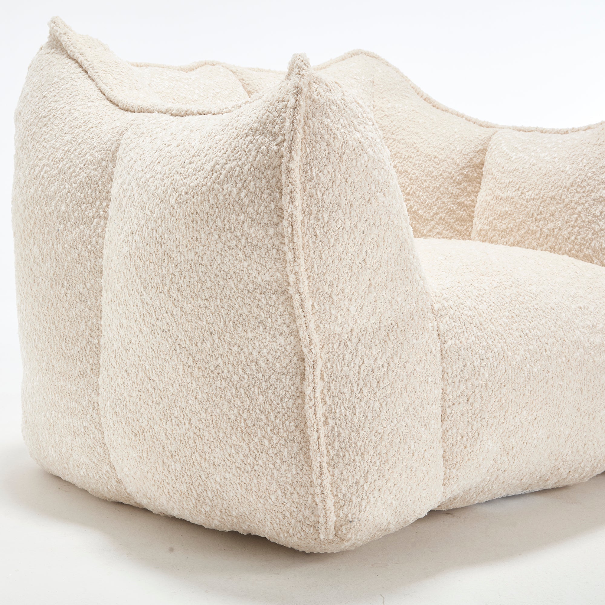 Tahoe Oversized Chenille Sofa Chair Bean Bag Chair
