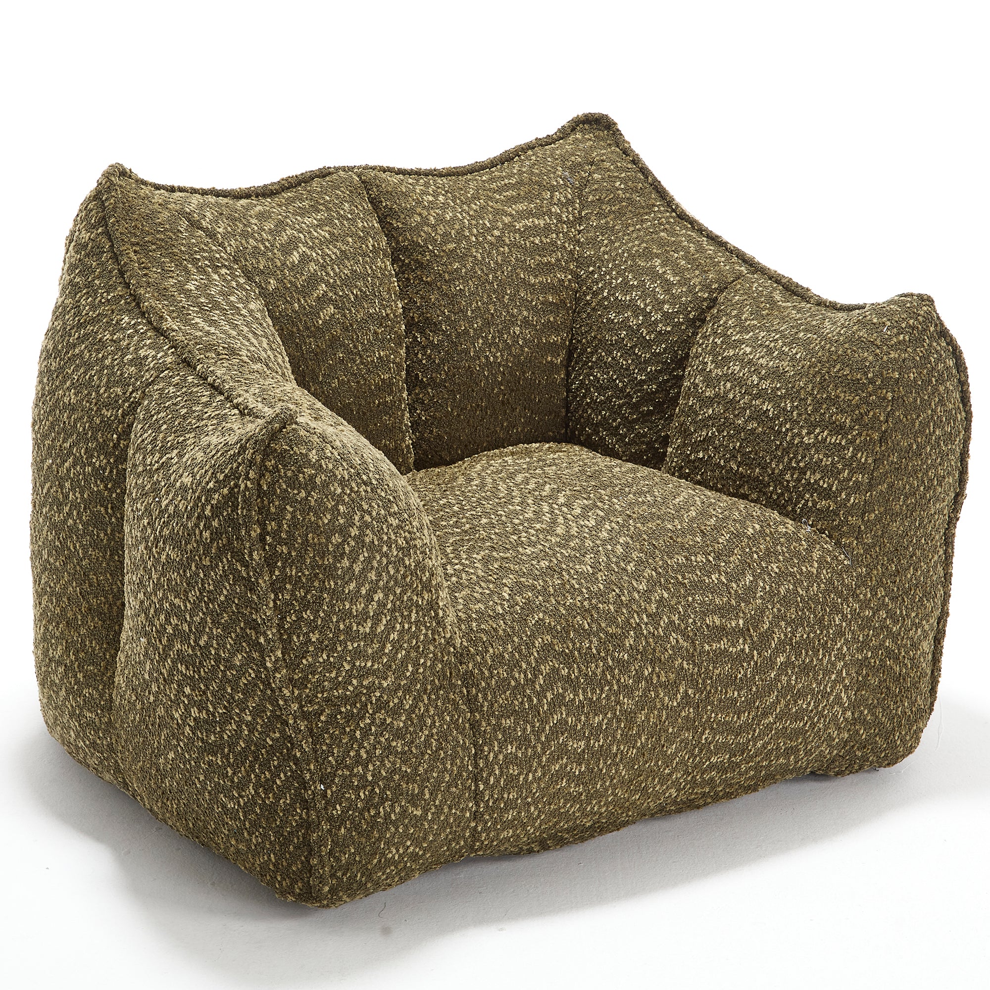 Tahoe Oversized Chenille Sofa Chair Bean Bag Chair
