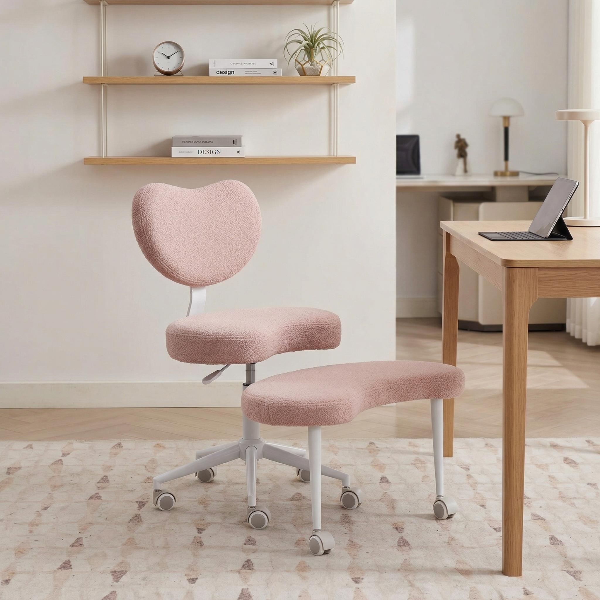 Tova Cross-Legged Office Chair with Adjustable Footstool
