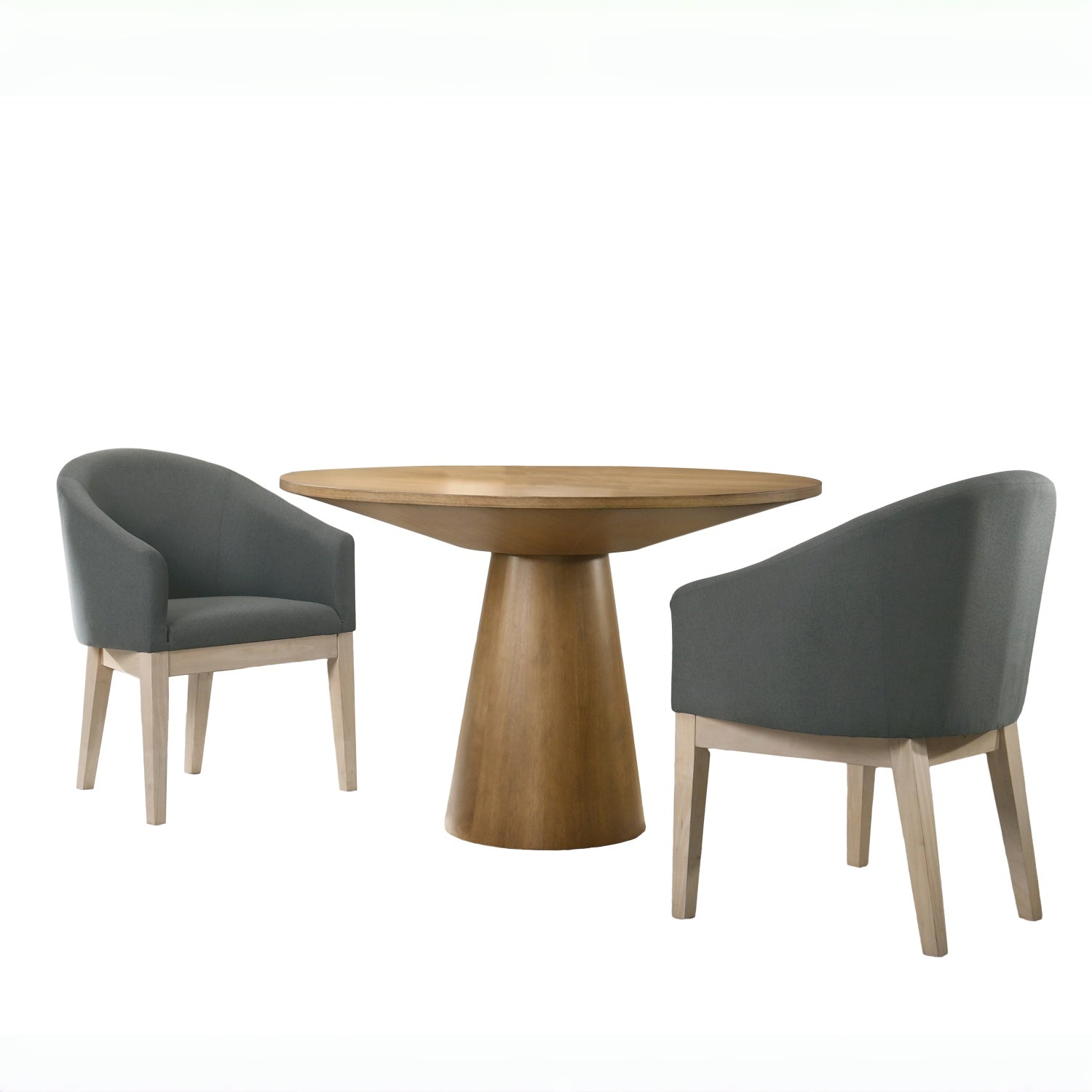 Volga 3 Piece 47" Round Dining Table Set