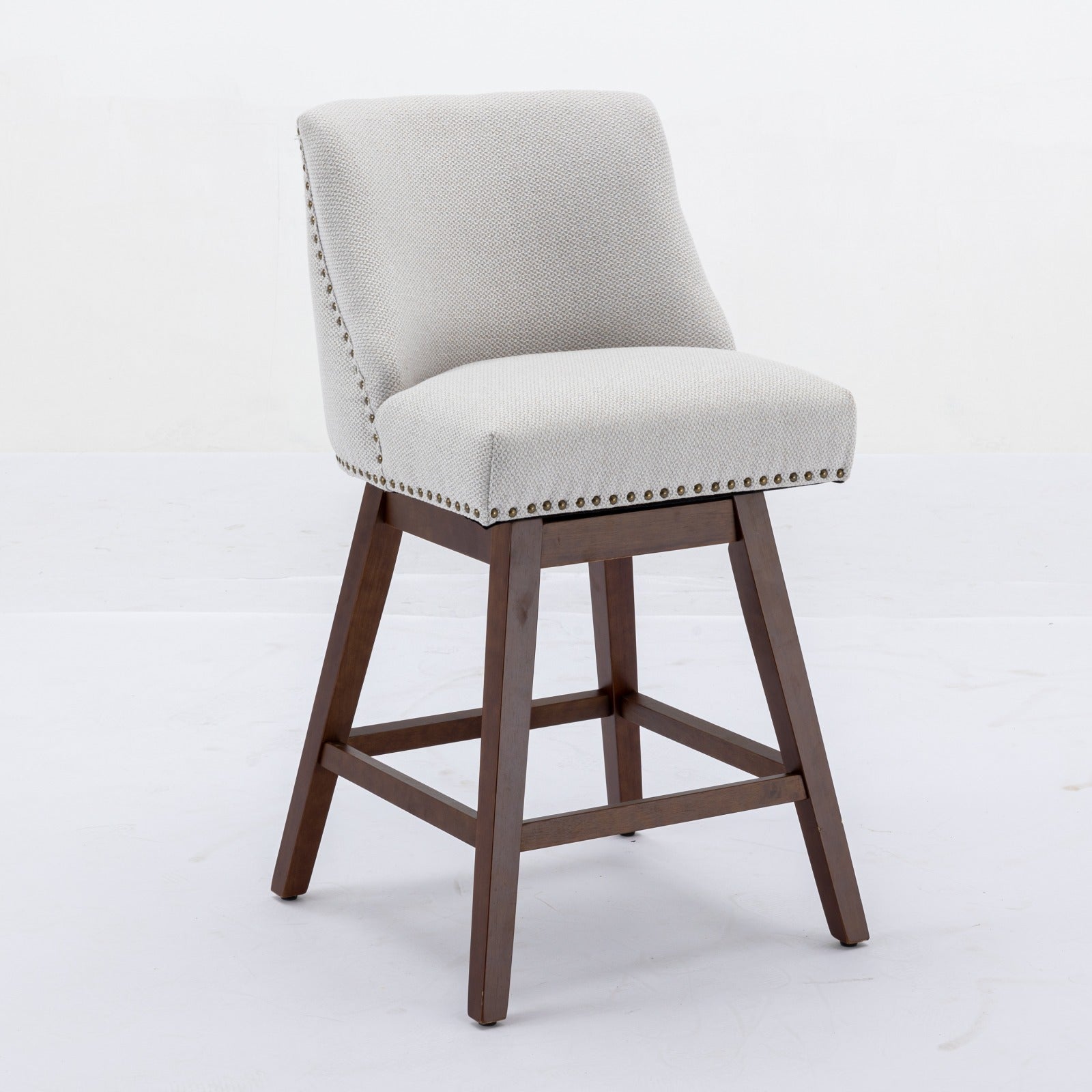 Chablis 26" Swivel Counter Height Upholstered Bar Stools Set of 2