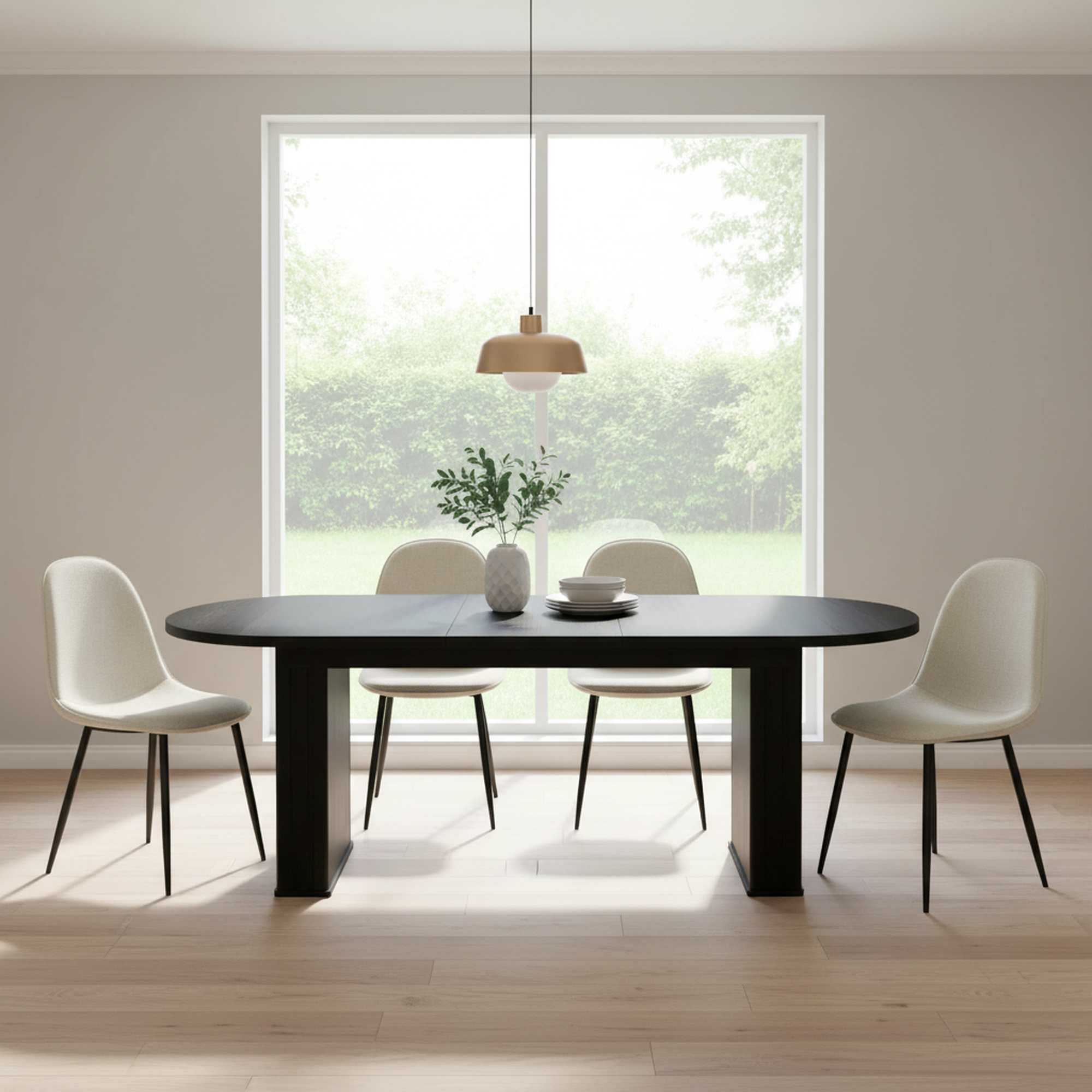 Homy Casa CHARLTON LUMOS Fabric Dining Chair "17.32 x 20.87 x 33.86 in" Modern Seating for Dining Room, Office, or Apartment
