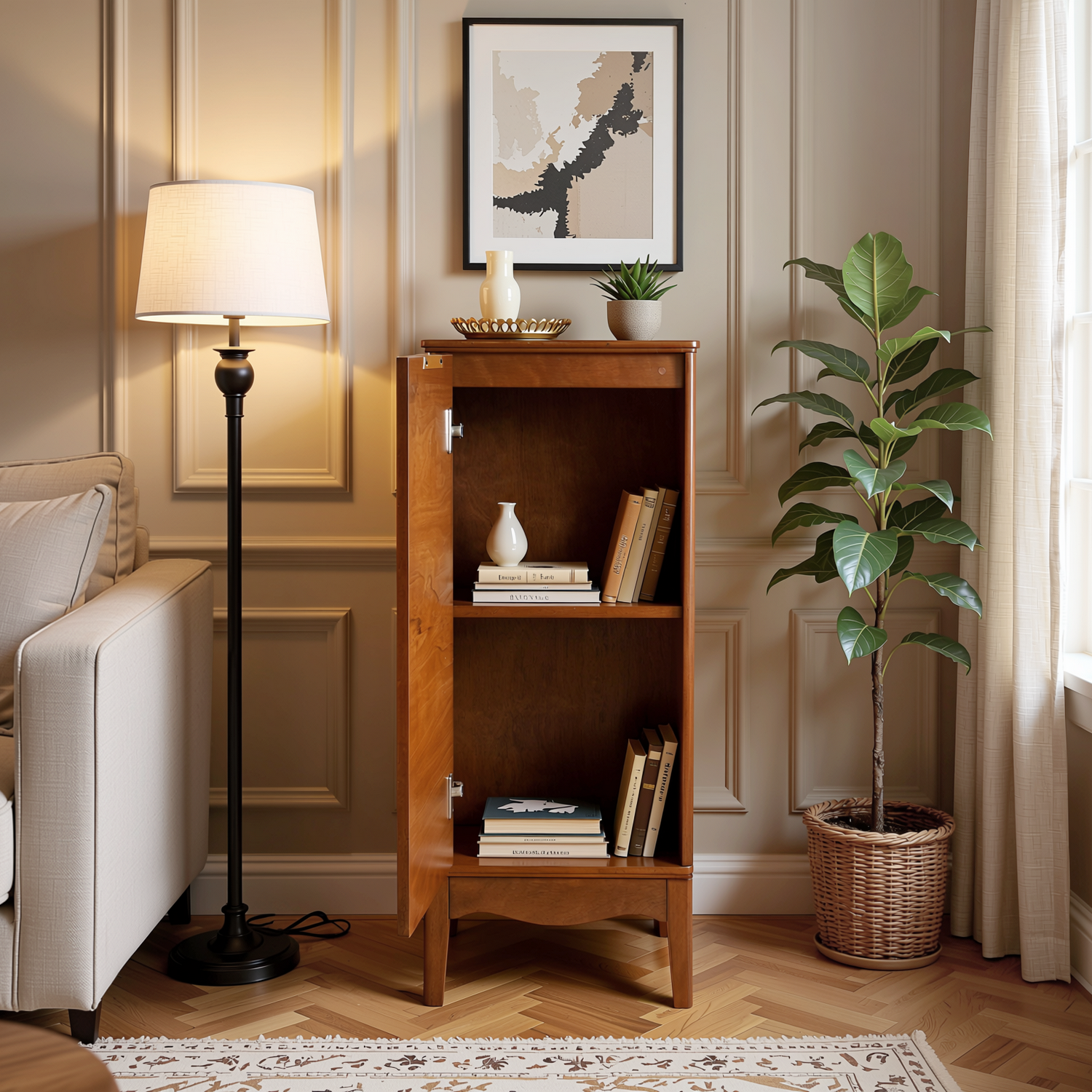 Gothenburg 36" Narrow Storage Cabinet