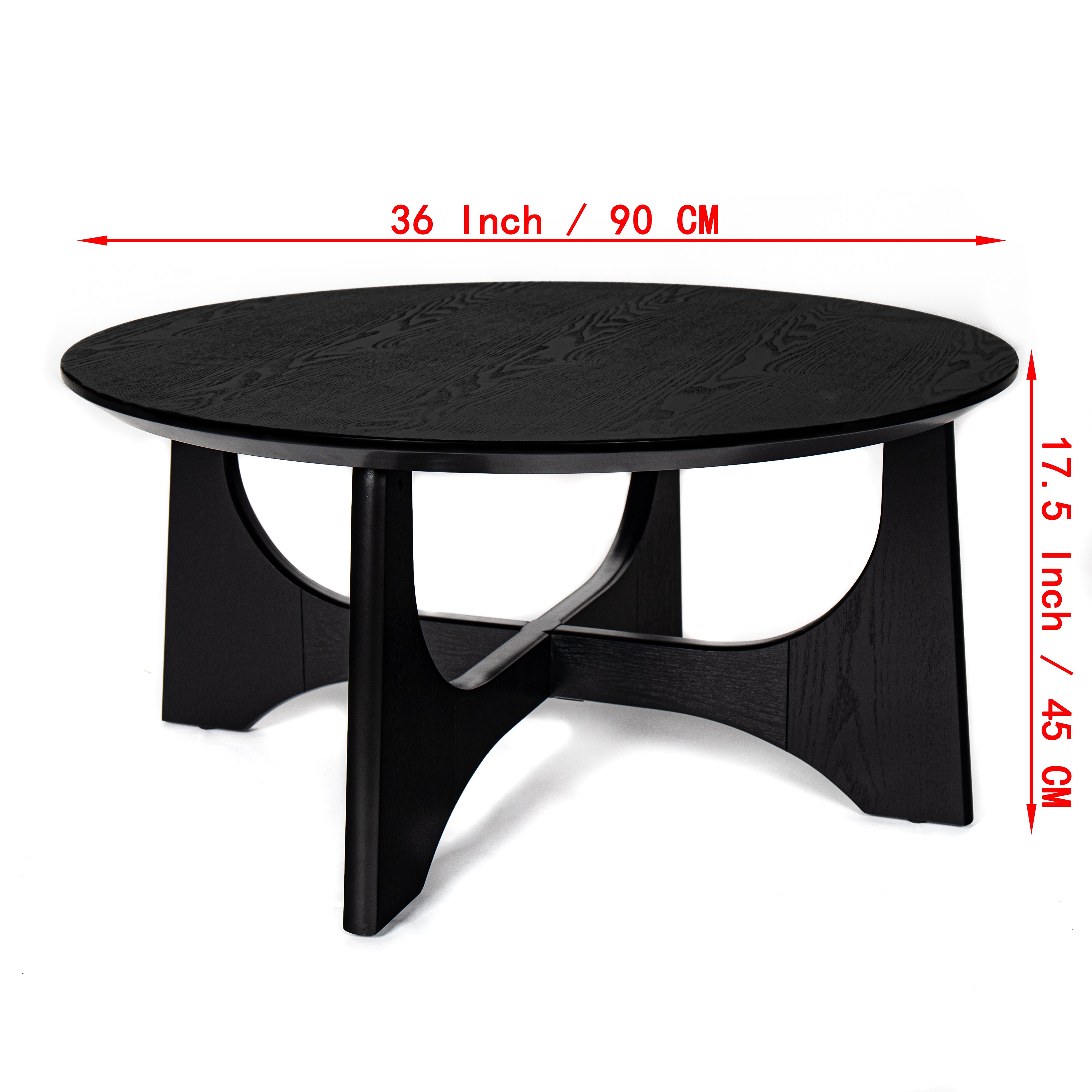Harlan Coffee Table with Curved Base
