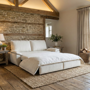 Alameda 73" Modern Velvet Queen Pull-Out Sleeper Sofa Bed with Wide Armrests