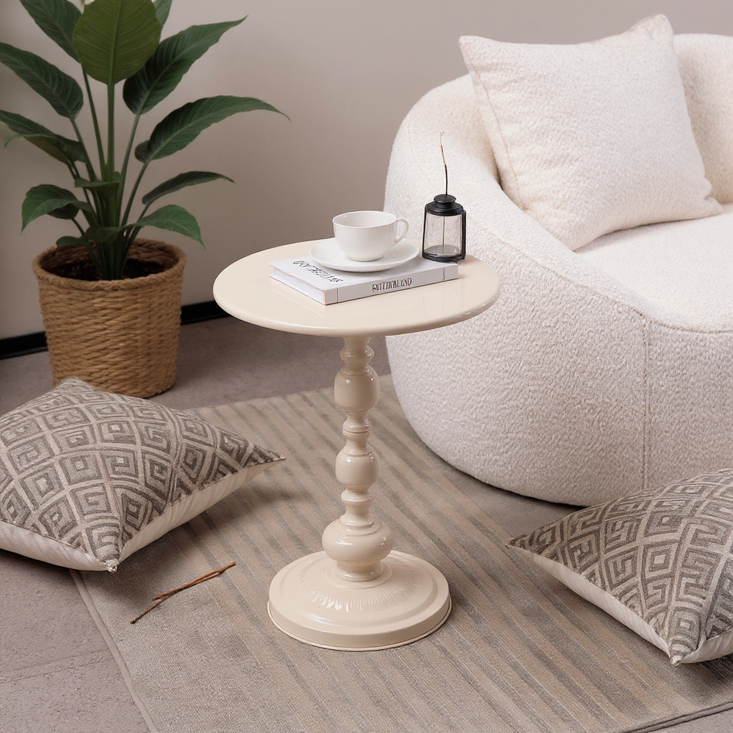 Lille Metal Round Side Table