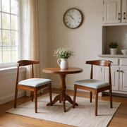 Tonle Mid-Century Upholstered Solid Wood Dining Chair Set of 2
