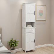 Homy Casa SOREN 65” Slim Double Door Floor Cabinet with UV Finish