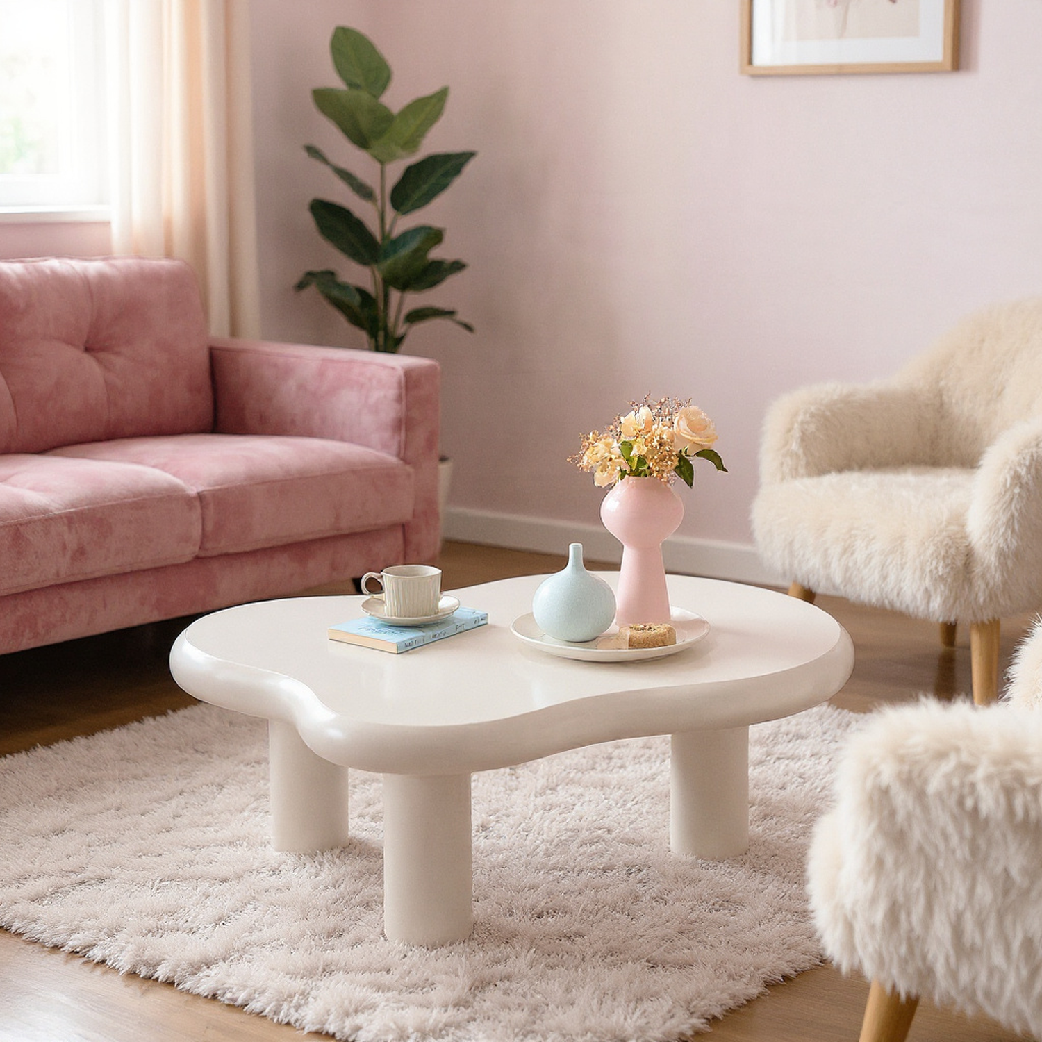 Siena 46.1"Cloud-Shaped Coffee Table