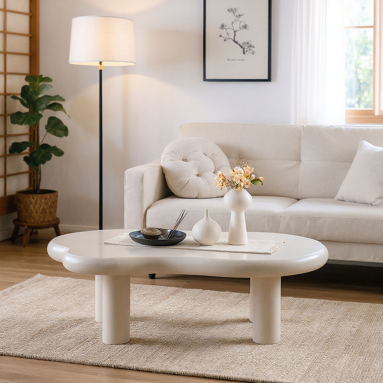 Siena 46.1"Cloud-Shaped Coffee Table