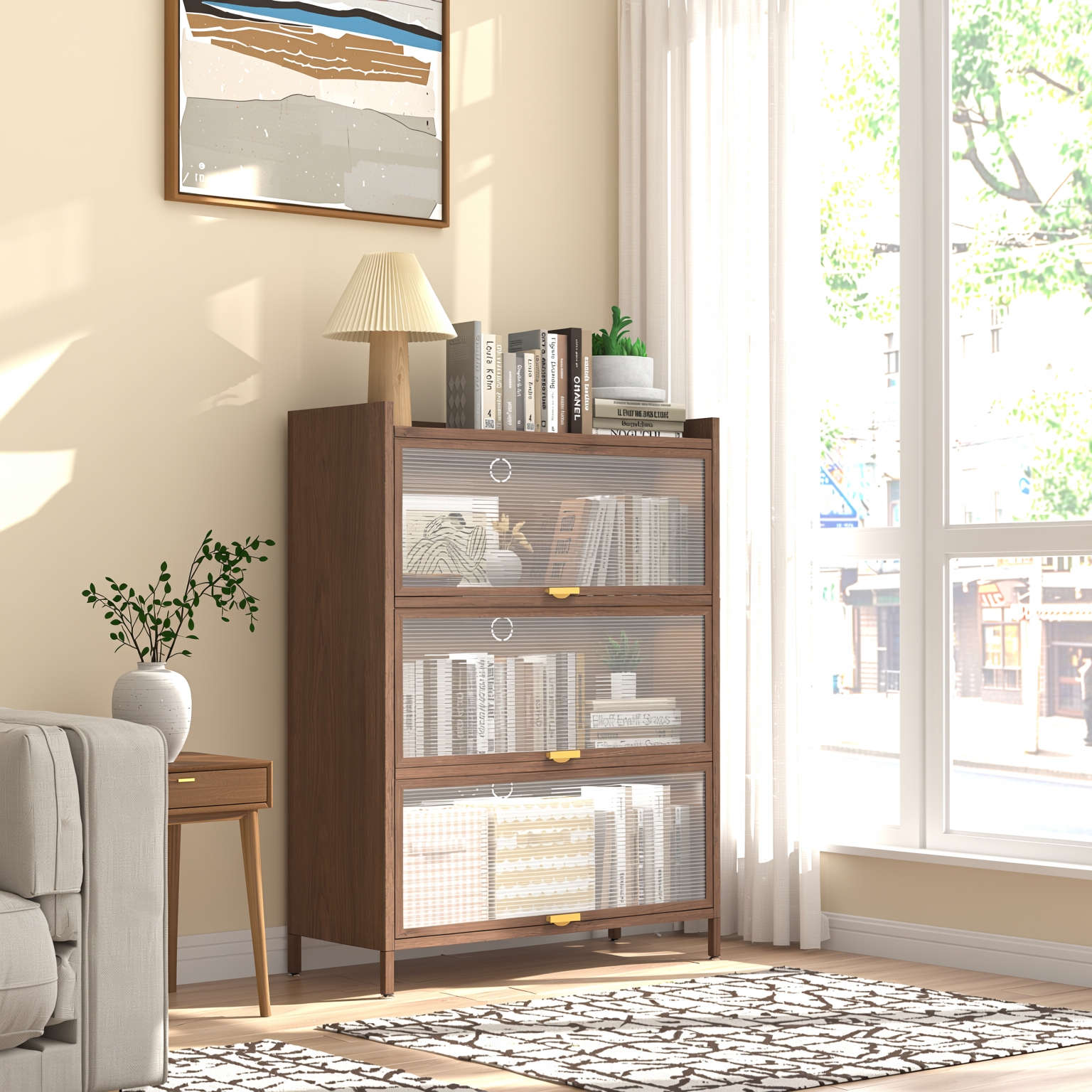 Lviv 44" Flip Door Storage Cabinet