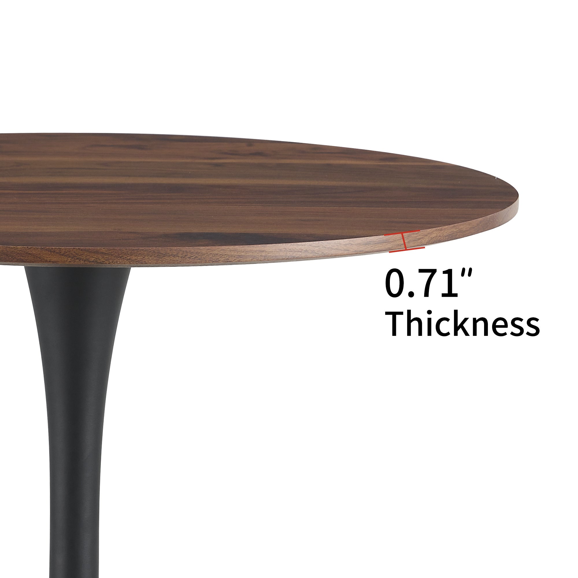 Avon 42" Natural Wood Round Dining Table